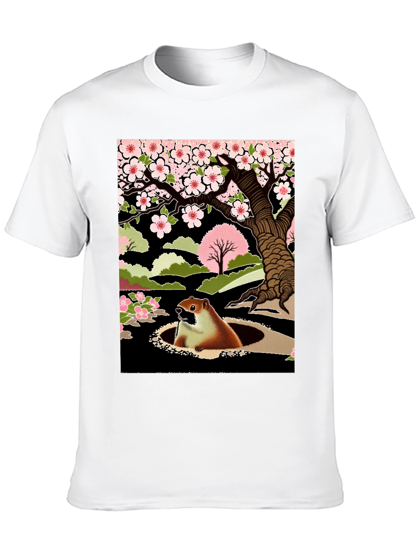 Groundhog in Hole Graphic Tee