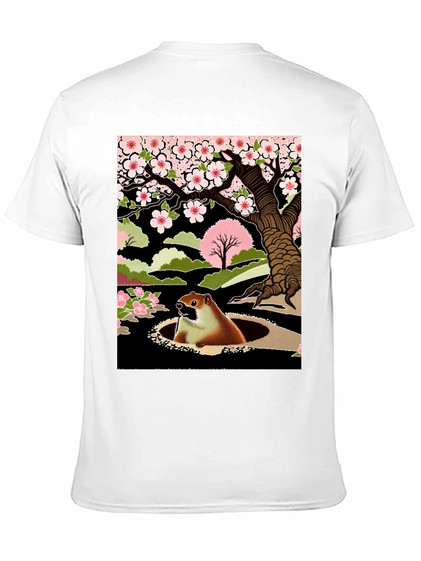 Groundhog in Hole Graphic Tee