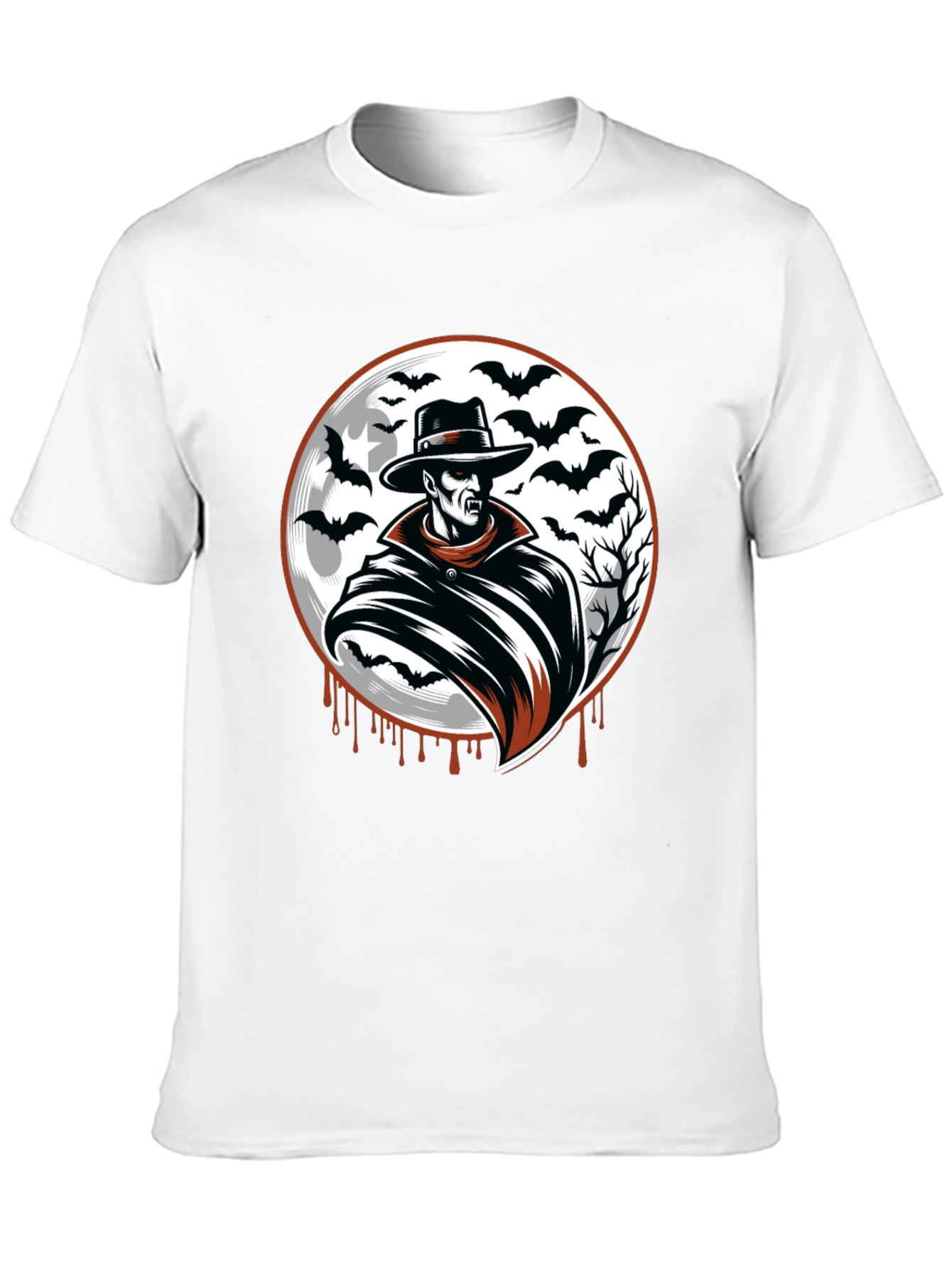 Vampire Bat Graphic Black T-Shirt