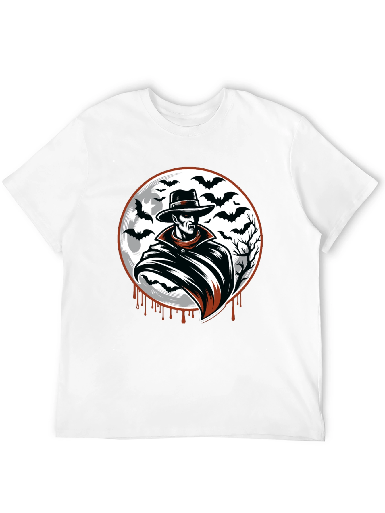 Vampire Bat Graphic Black T-Shirt