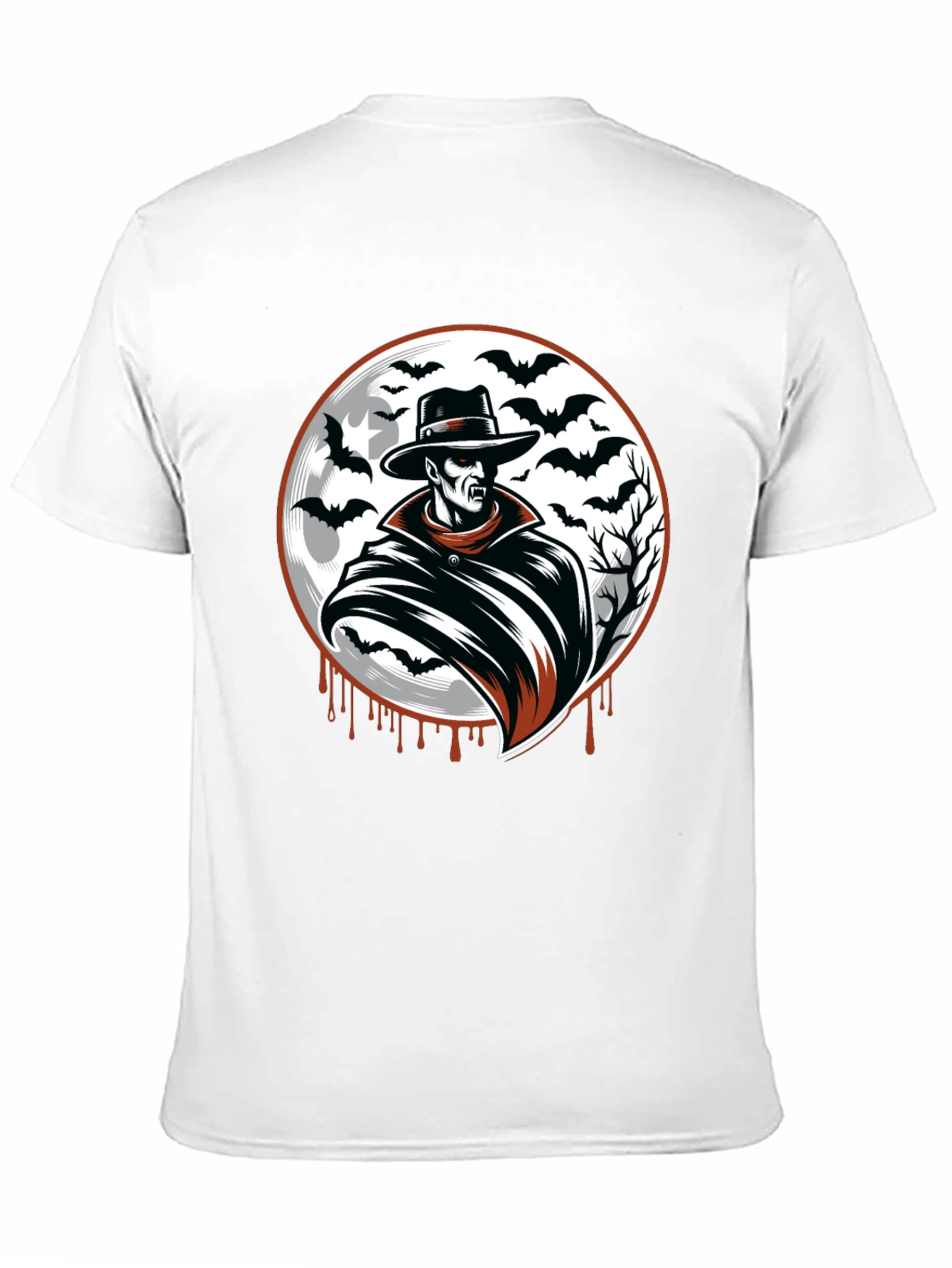 Vampire Bat Graphic Black T-Shirt