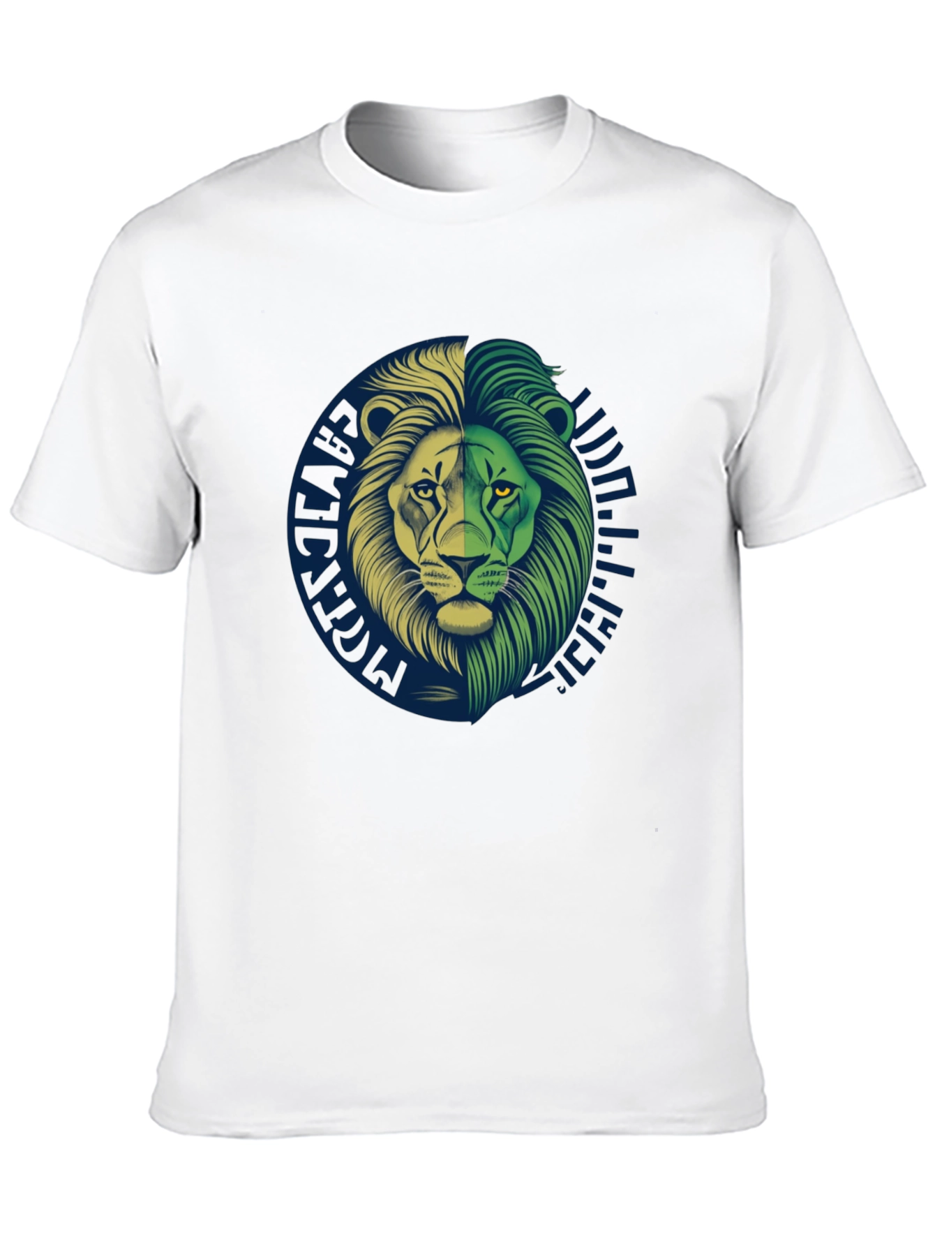 Lion Graphic Print Black T-Shirt