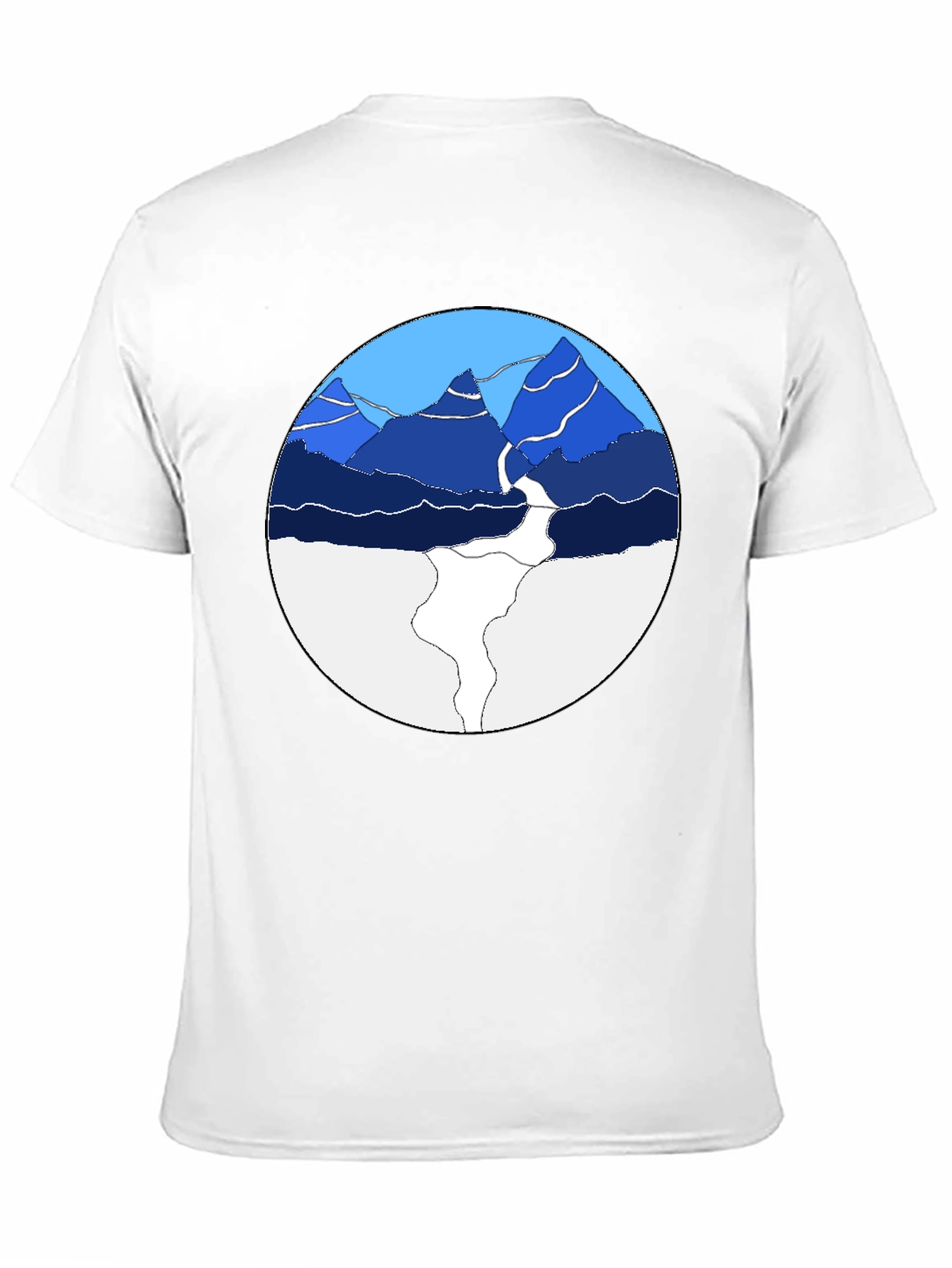 Mountain Graphic Print Crew Neck T-Shirt