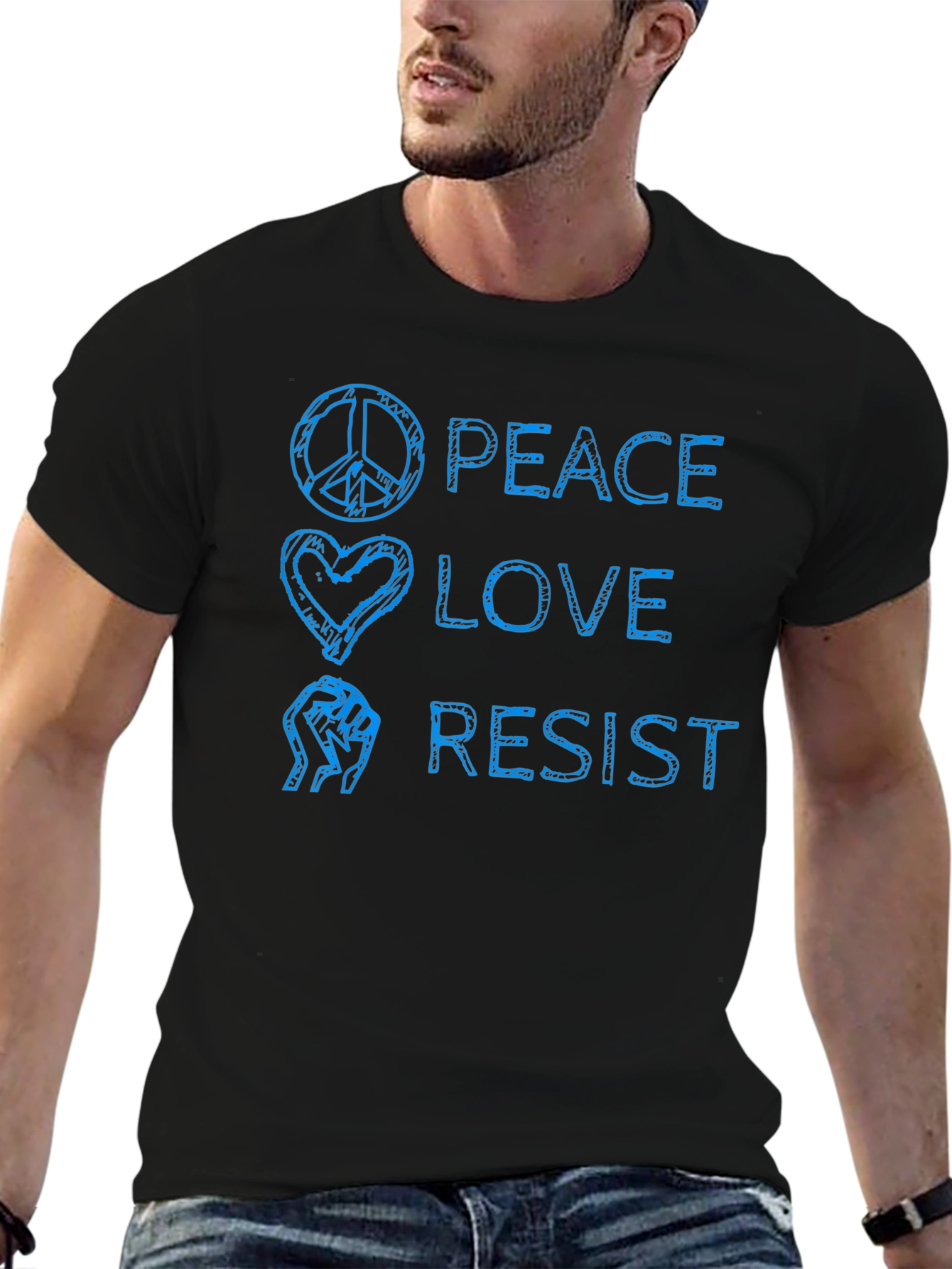 Peace Love Resist Graphic T-Shirt