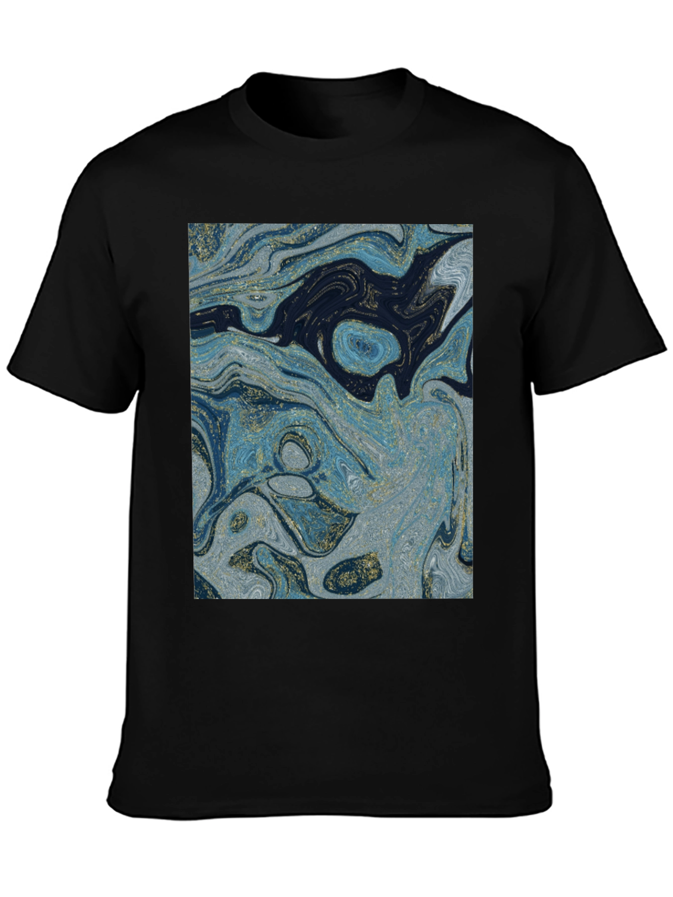 Abstract Art Black T-Shirt - Stylish Graphic Tee