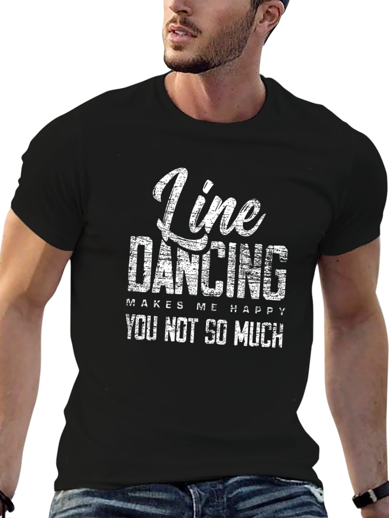 Line Dancing Makes Me Happy T-Shirt