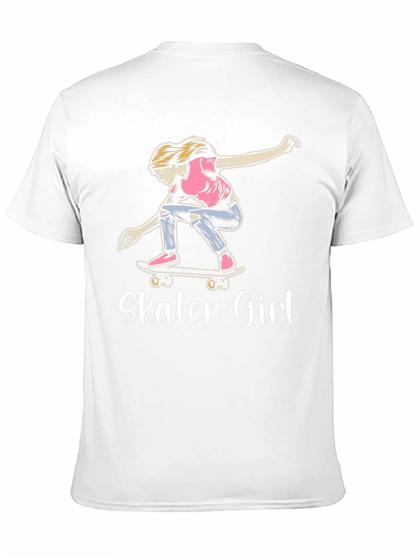 Skater Girl Graphic T-Shirt - Cool Casual Wear