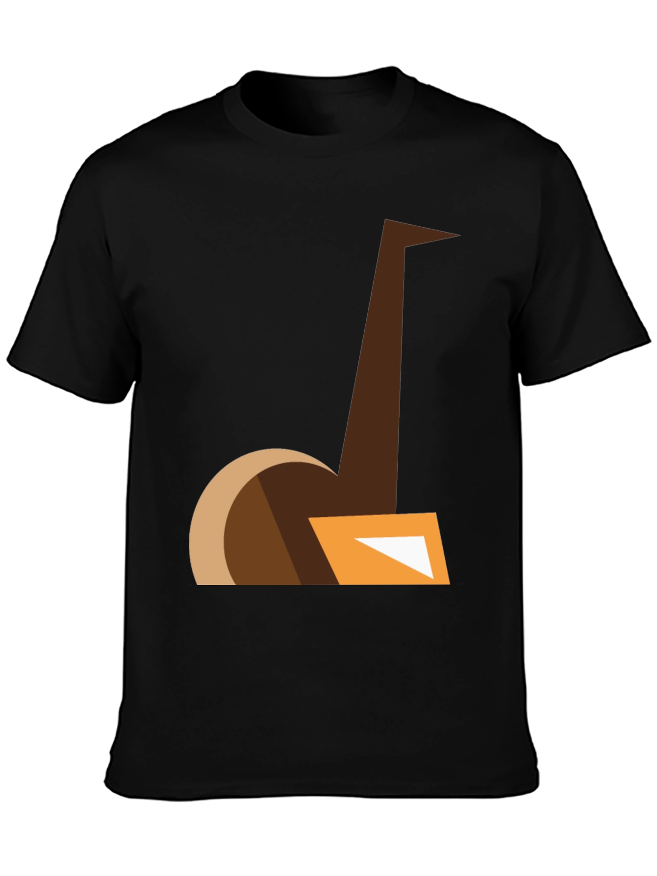 Abstract Ostrich Graphic Tee - Modern Casual Style