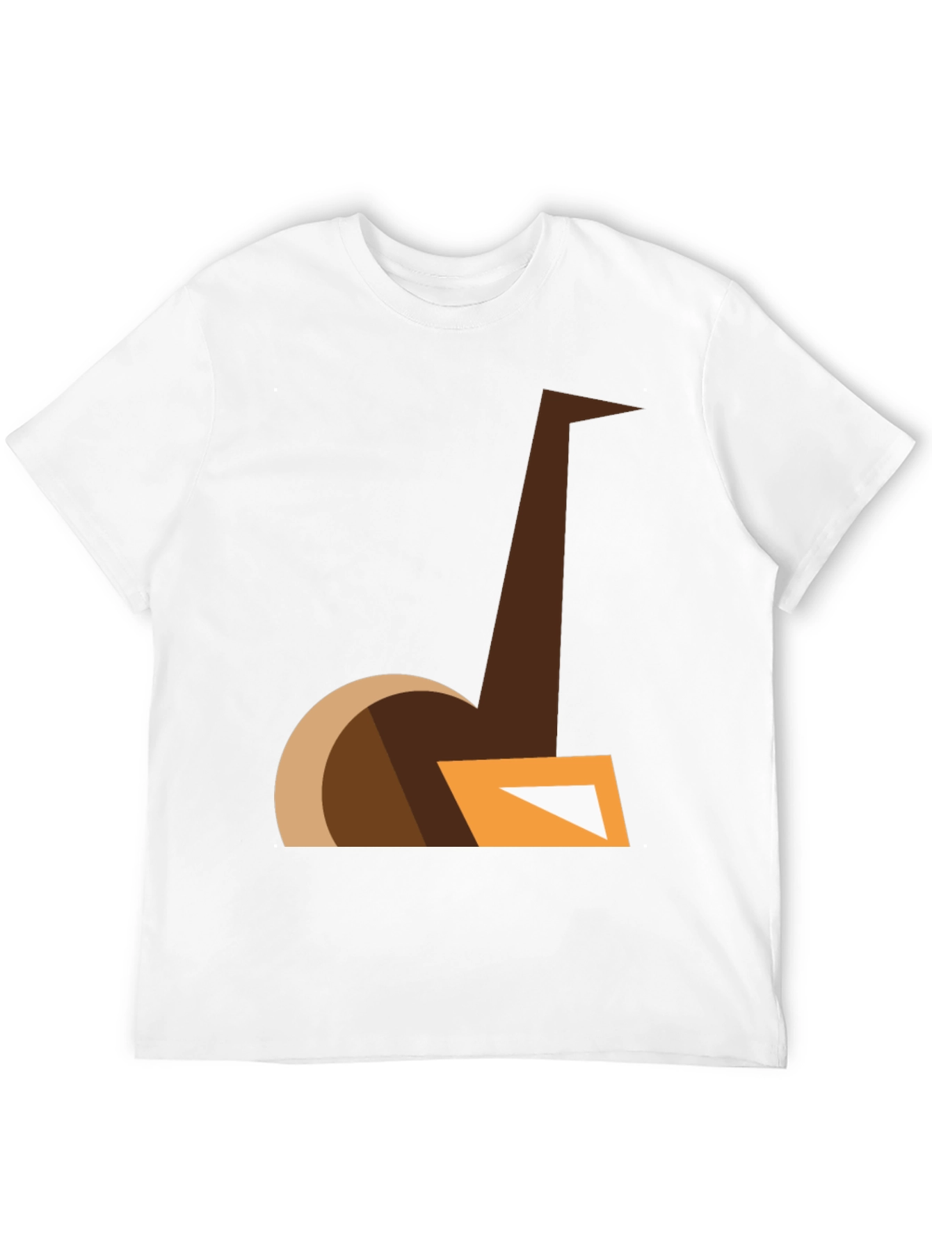 Abstract Ostrich Graphic Tee - Modern Casual Style