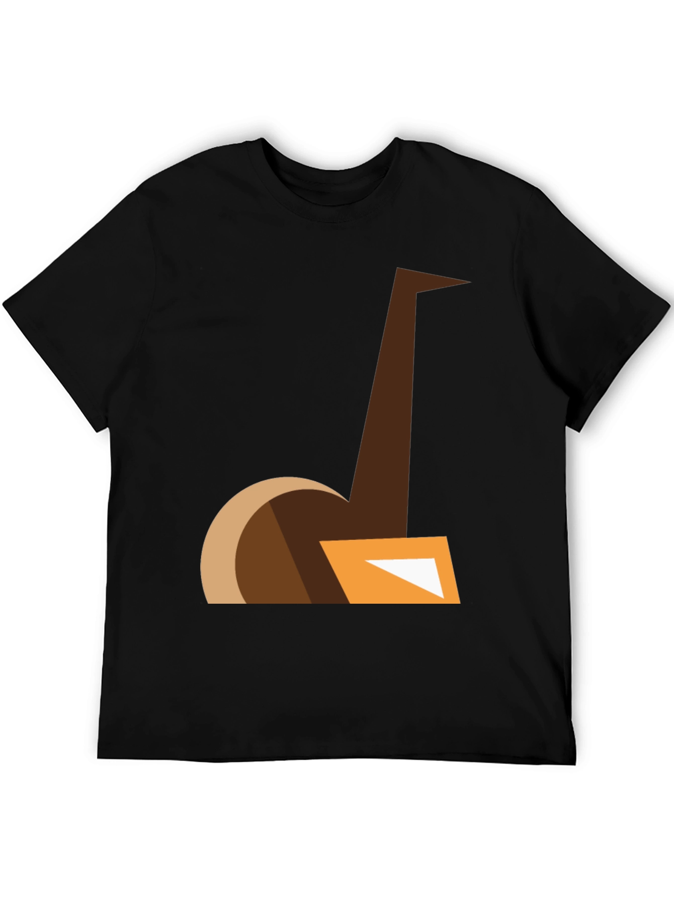 Abstract Ostrich Graphic Tee - Modern Casual Style