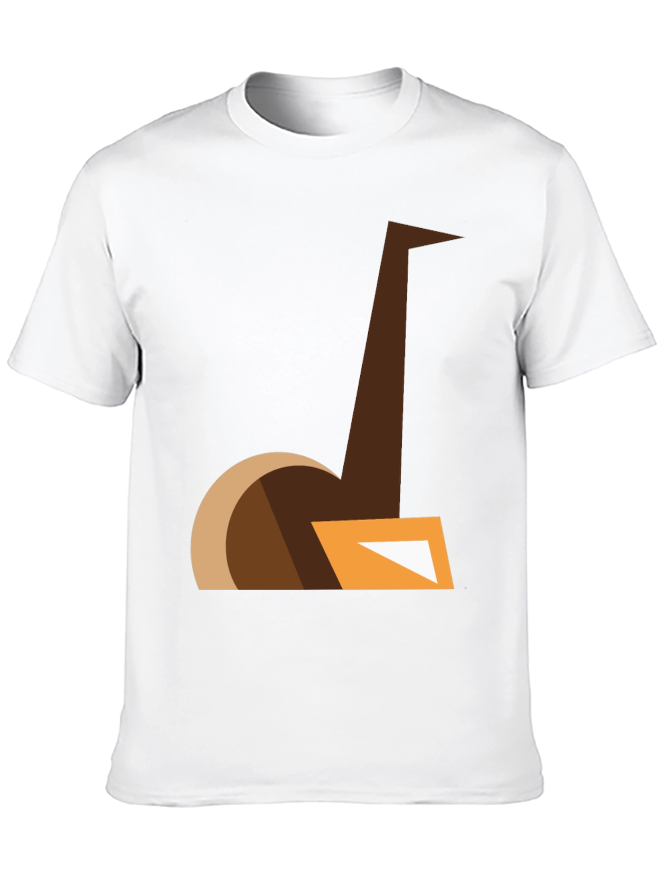 Abstract Ostrich Graphic Tee - Modern Casual Style