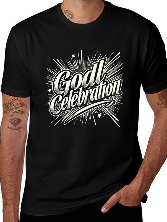 Godl Celebration T-Shirt - Black Graphic Tee