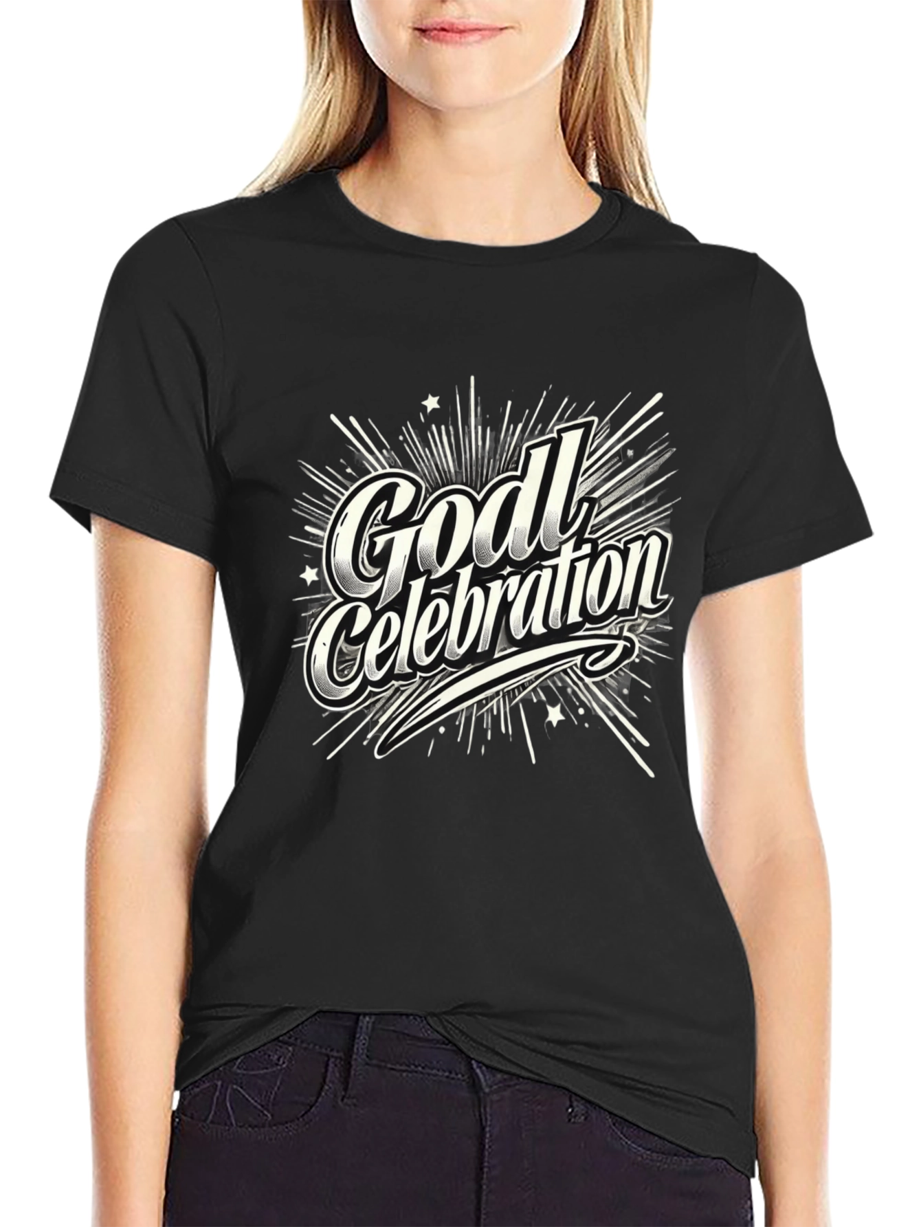 Godl Celebration T-Shirt - Black Graphic Tee