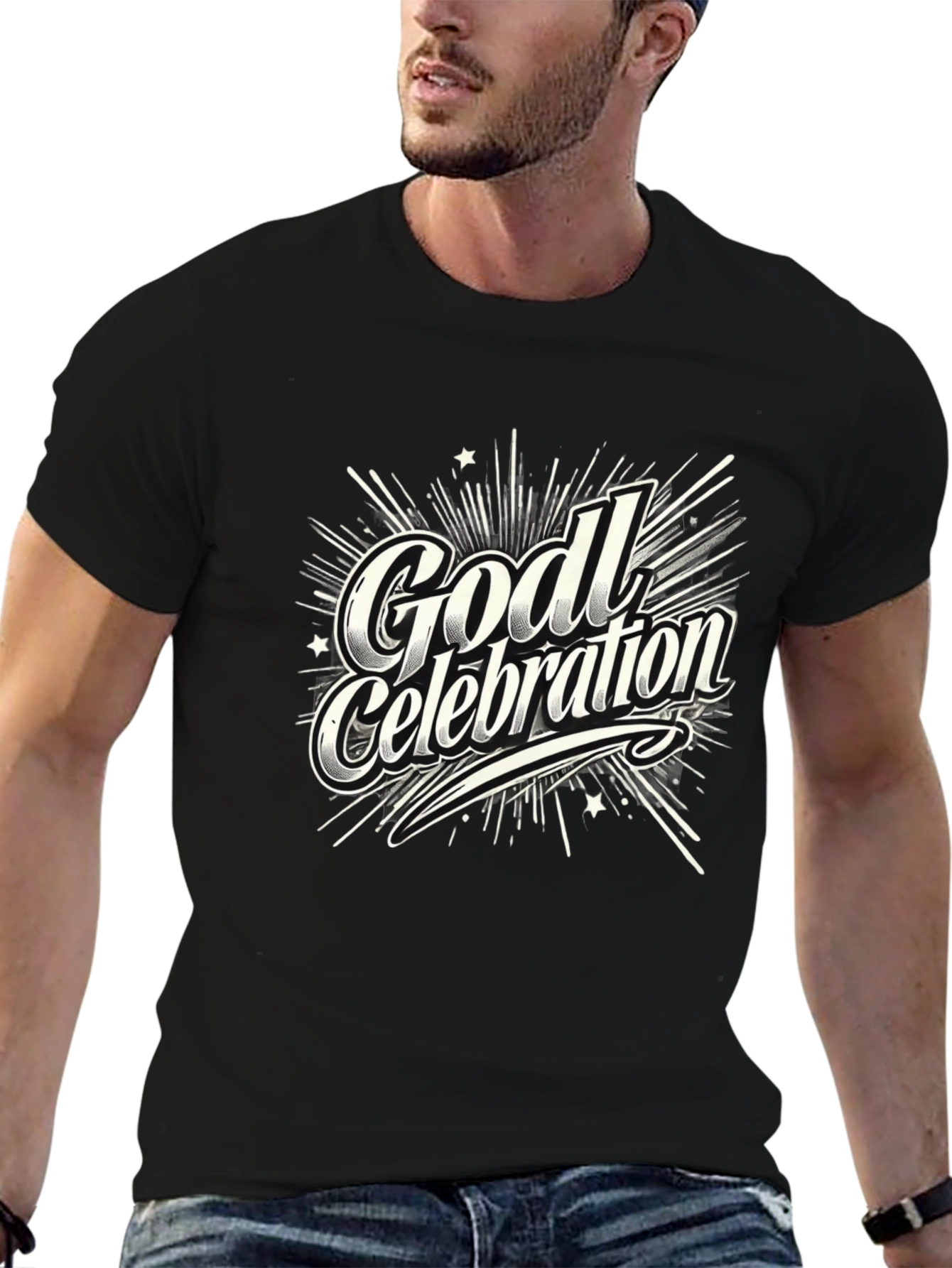 Godl Celebration T-Shirt - Black Graphic Tee