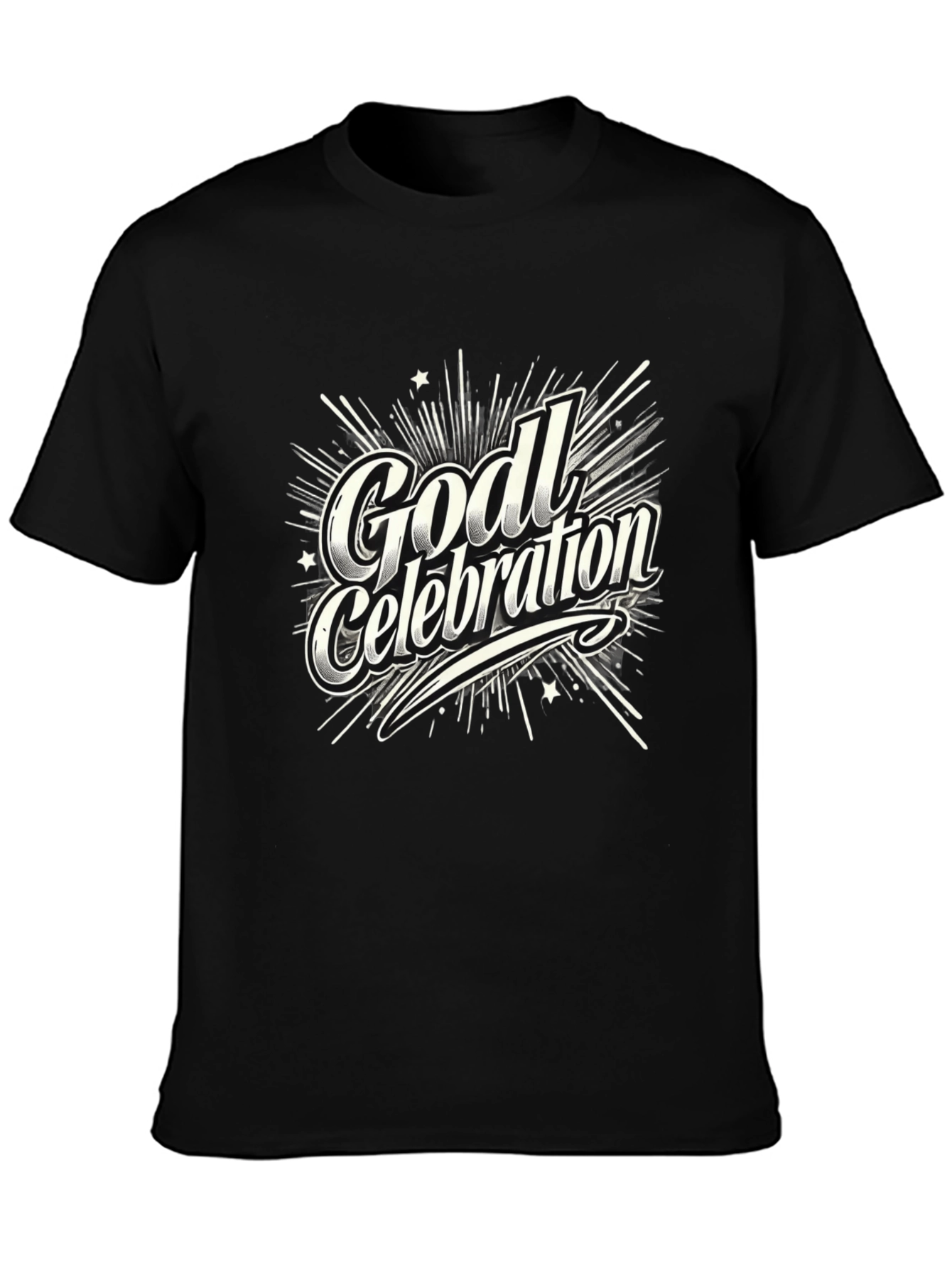 Godl Celebration T-Shirt - Black Graphic Tee
