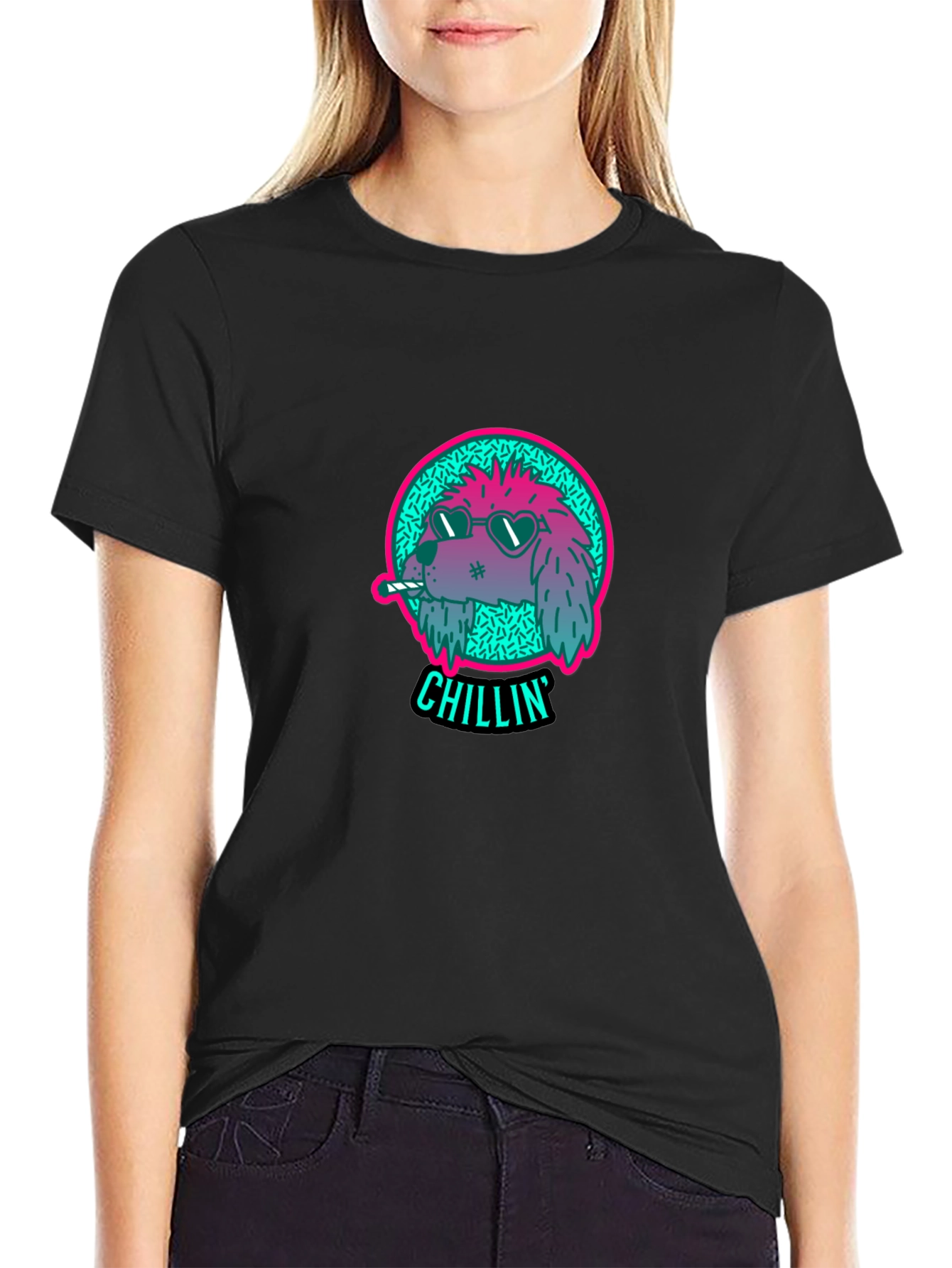 Chillin Dog Graphic Tee - Cool Casual Style