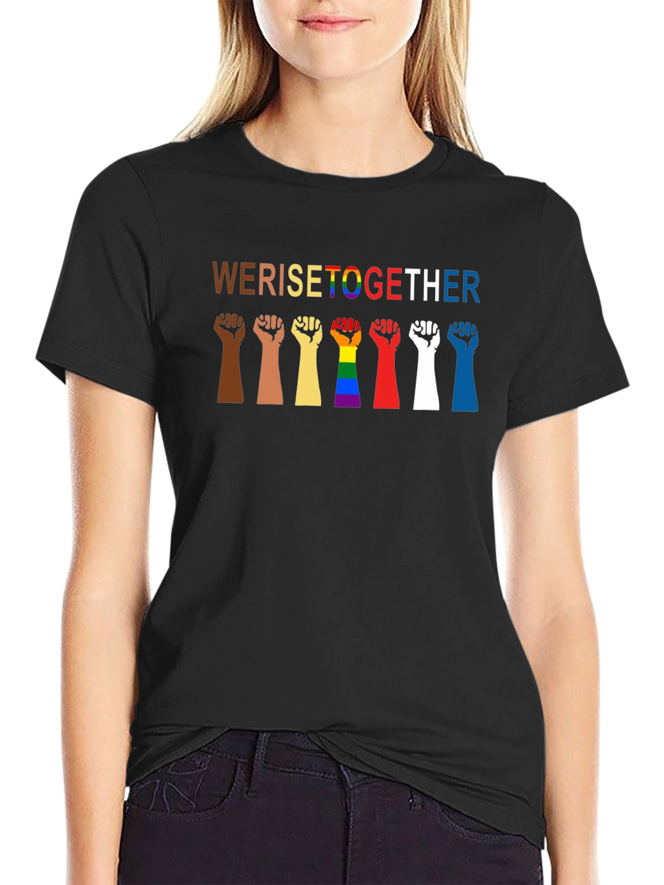 WE RISE TOGETHER Equality Graphic T-Shirt