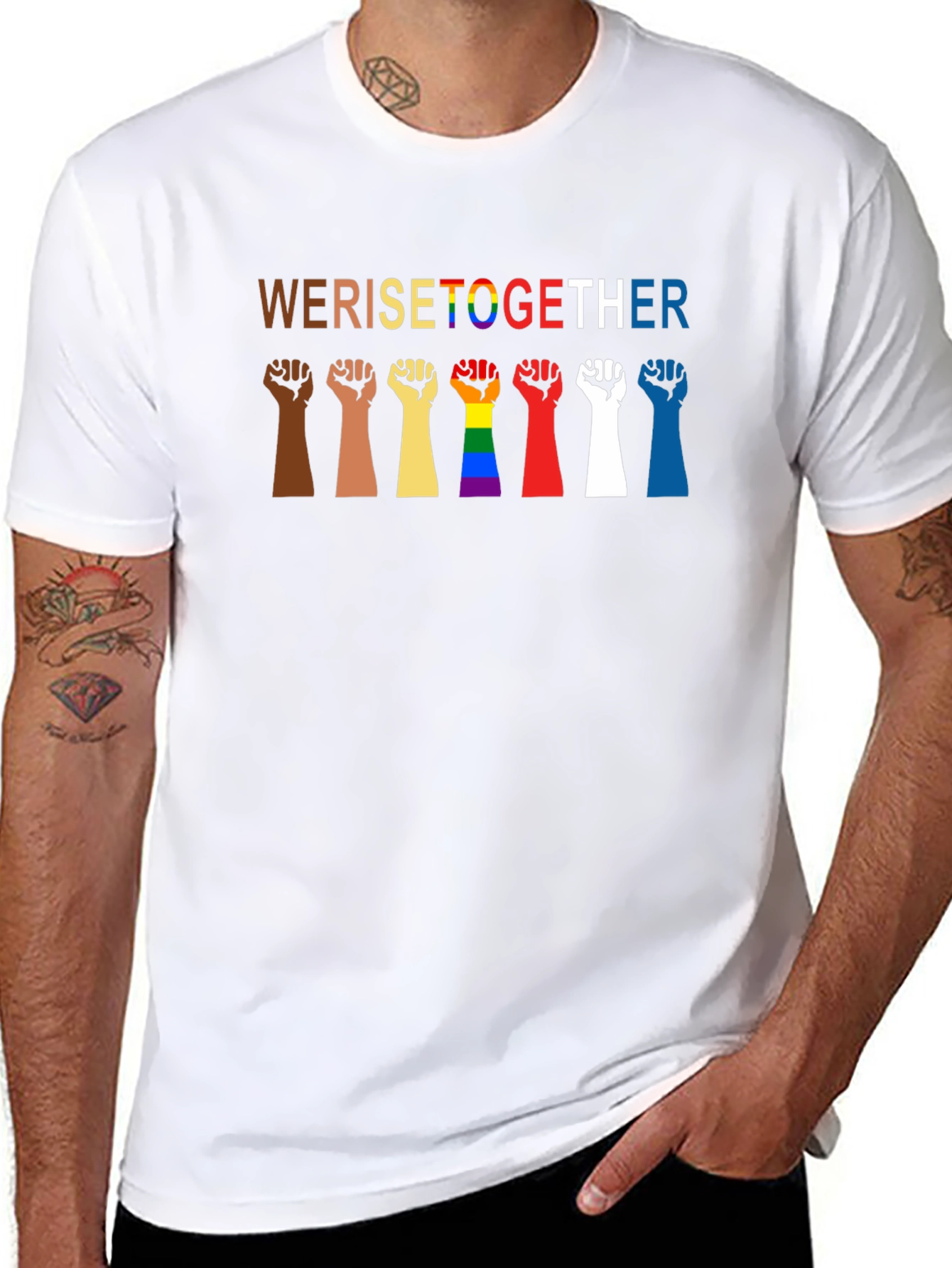 WE RISE TOGETHER Equality Graphic T-Shirt