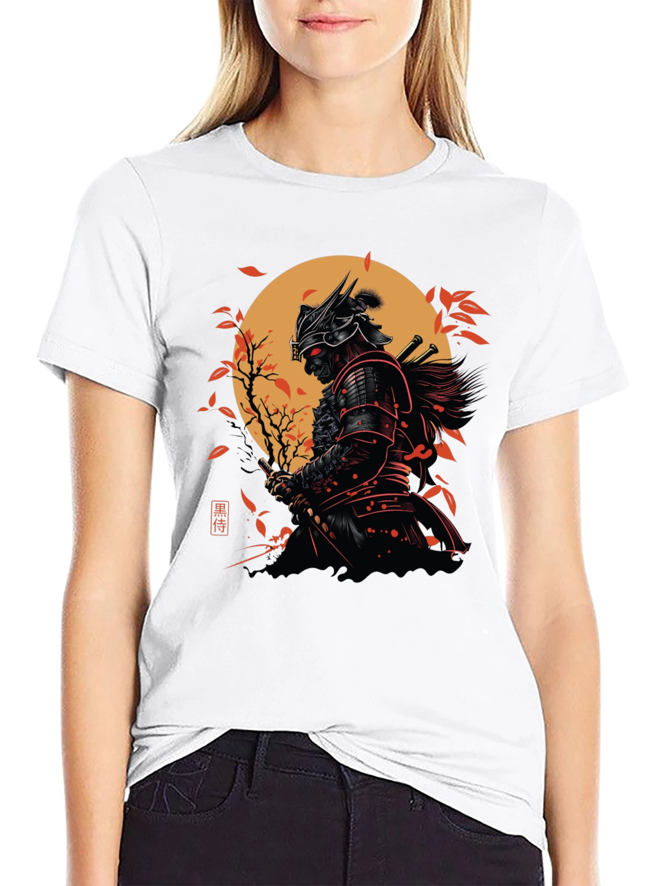 Samurai Warrior Graphic Black T-Shirt