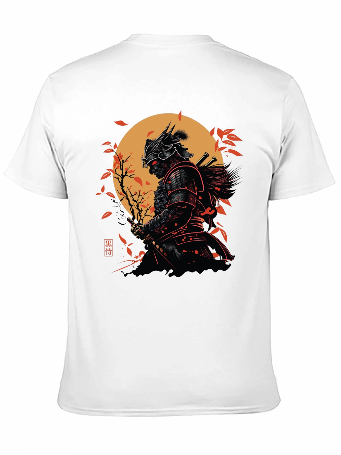 Samurai Warrior Graphic Black T-Shirt
