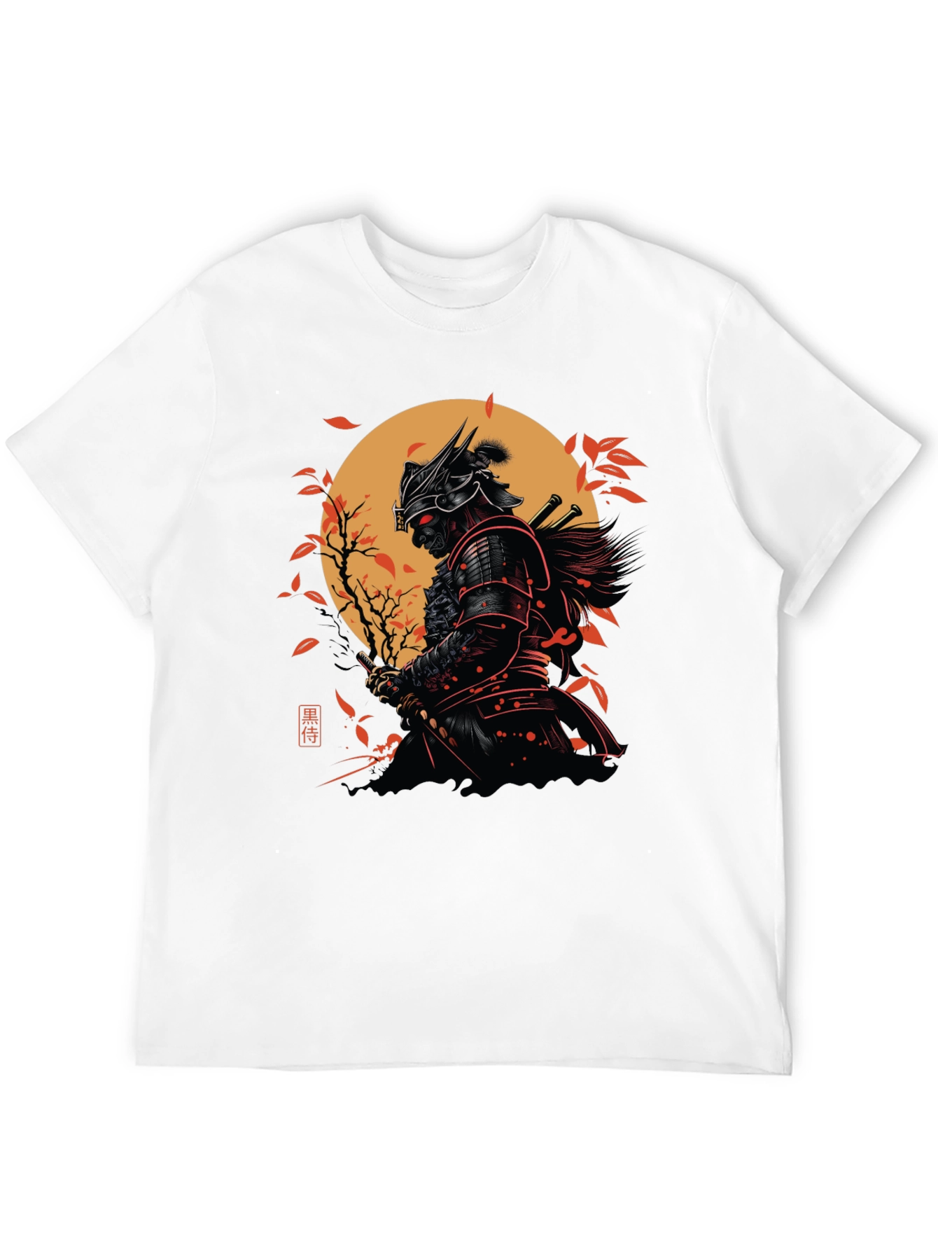 Samurai Warrior Graphic Black T-Shirt