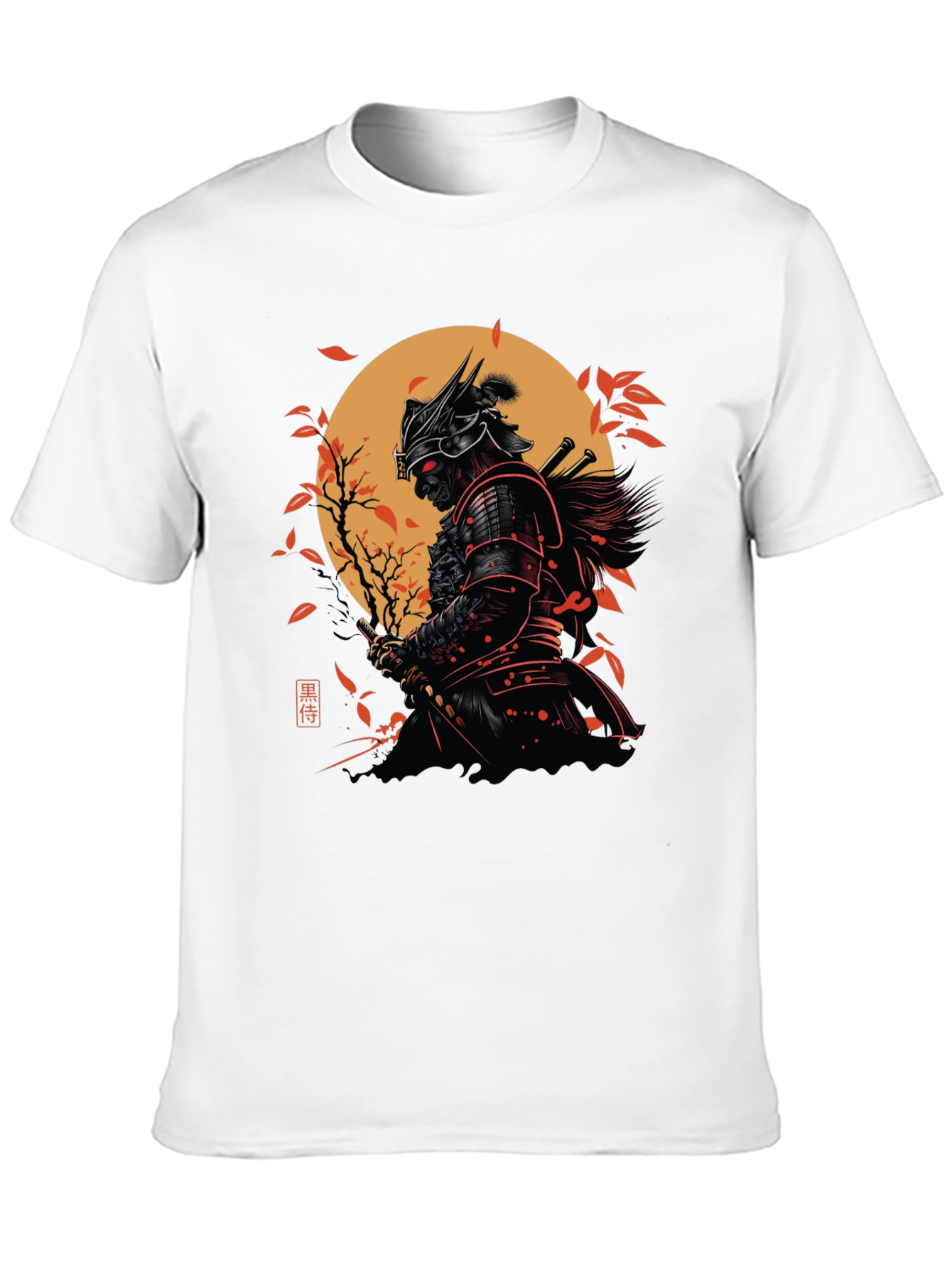 Samurai Warrior Graphic Black T-Shirt