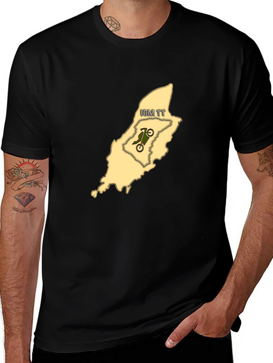 Isle of Man TT Black T-Shirt - Motorcycle Racing