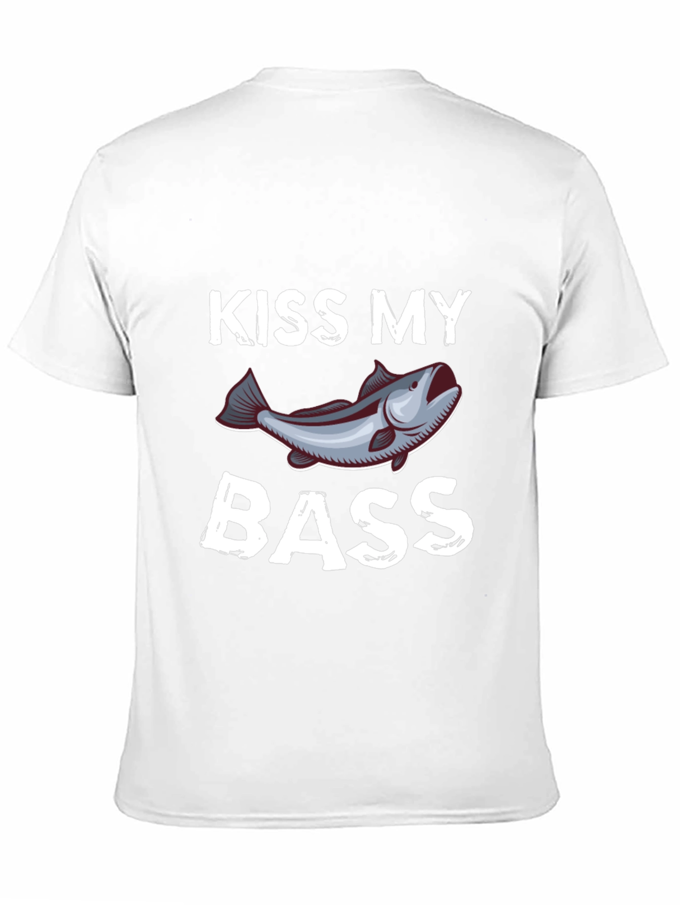 Kiss My Bass Funny Fishing T-Shirt