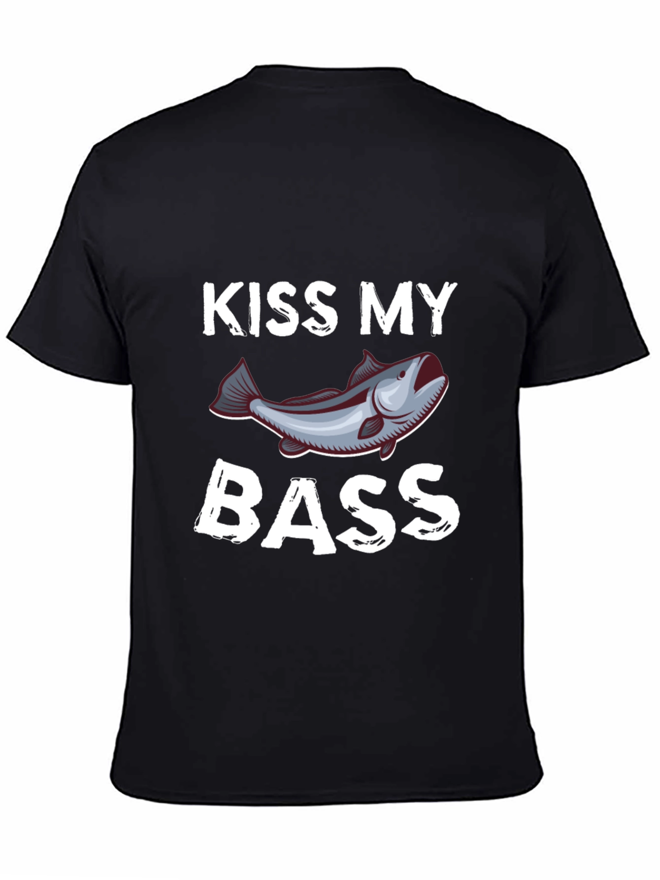 Kiss My Bass Funny Fishing T-Shirt