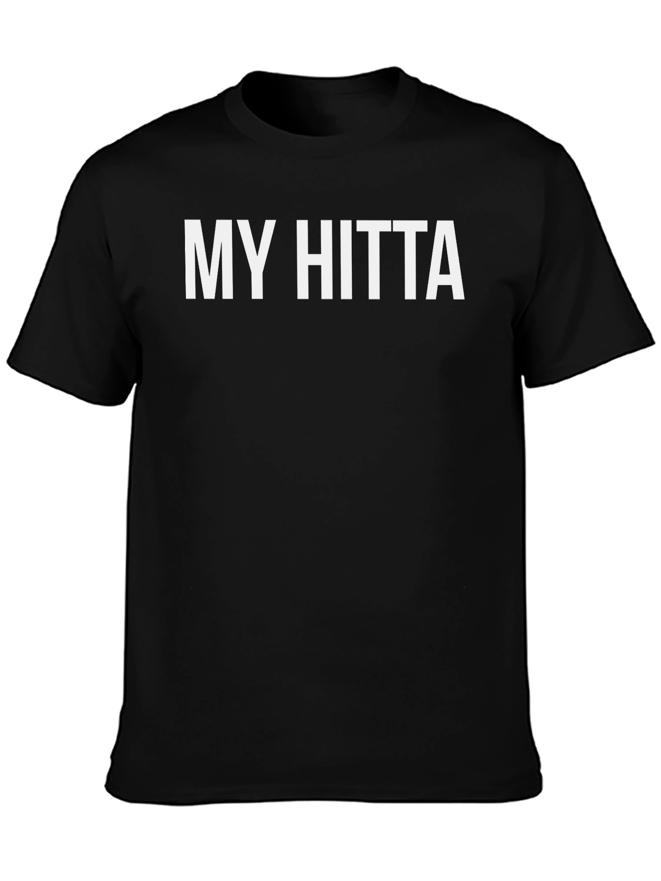 My Hitta Black Graphic Tee - Casual Style