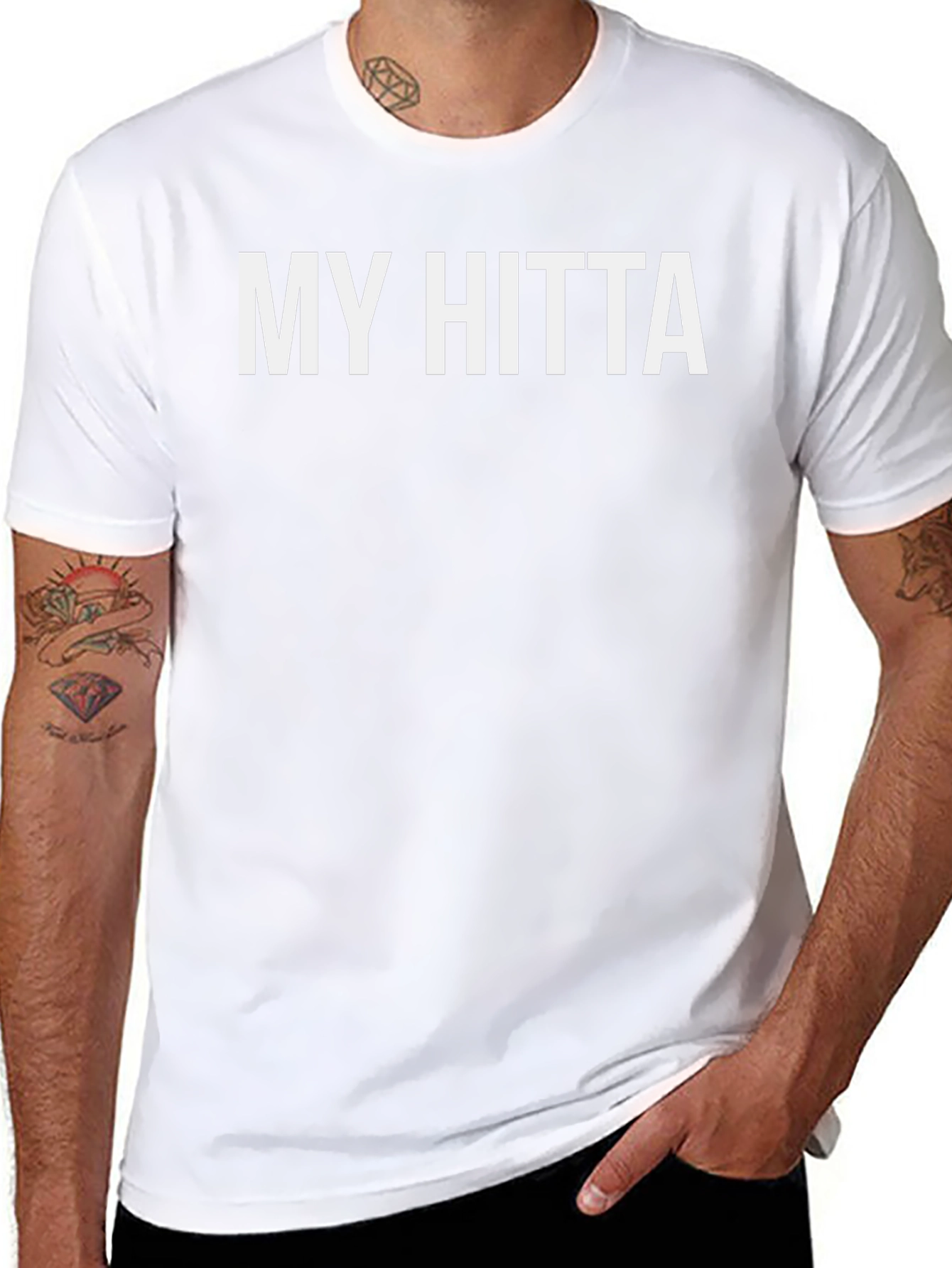 My Hitta Black Graphic Tee - Casual Style