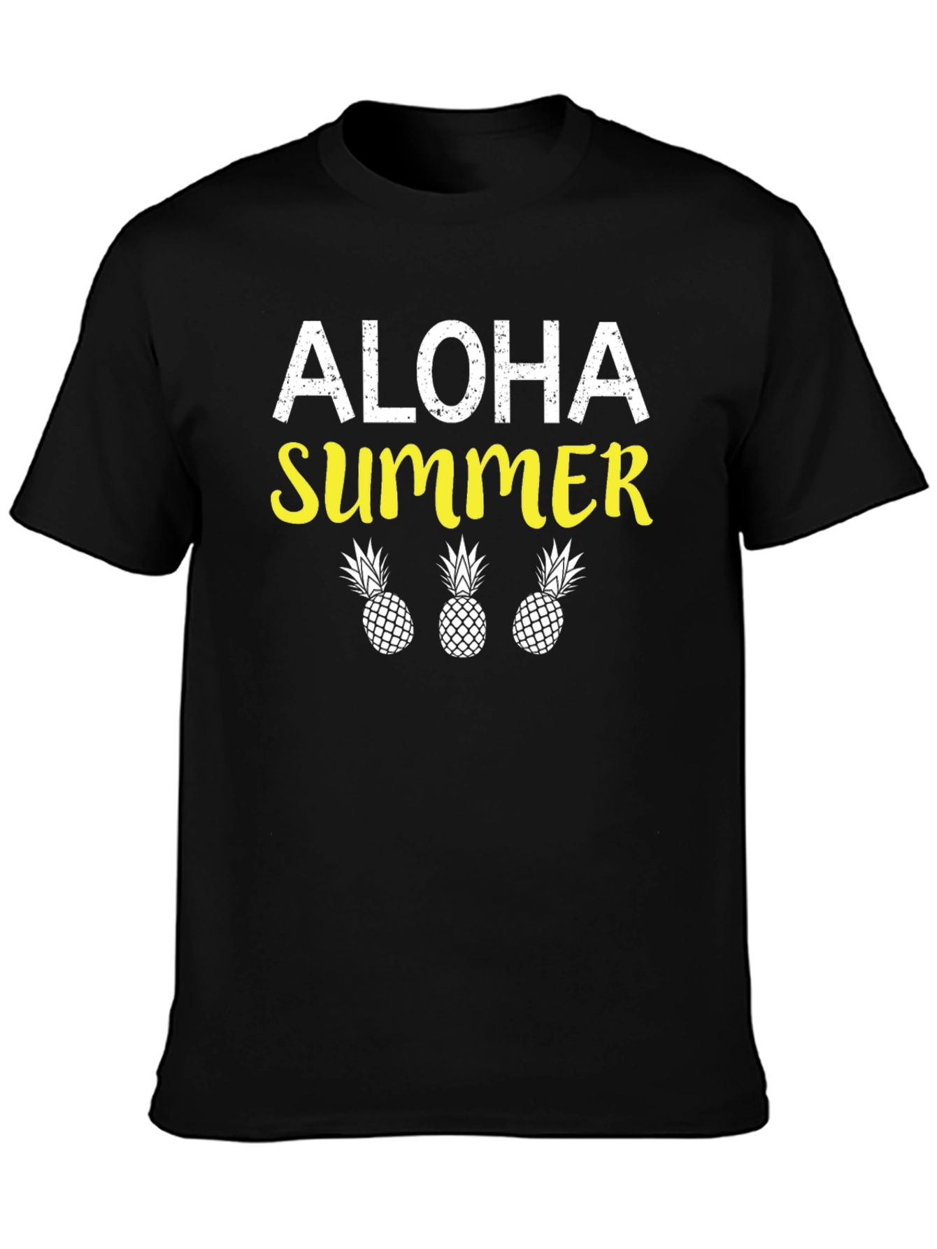 Aloha Summer Pineapple Graphic T-Shirt