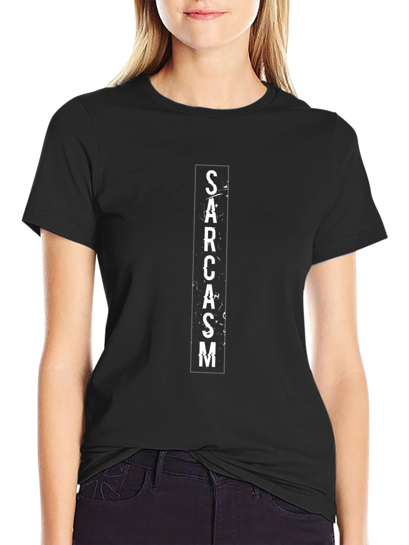 Sarcasm T-Shirt - Mens Black Graphic Tee