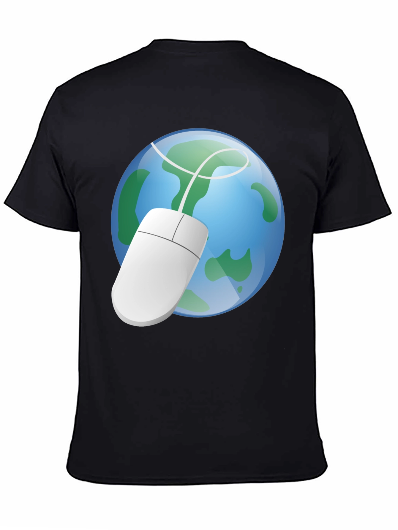 Earth Globe Computer Mouse Graphic Tee