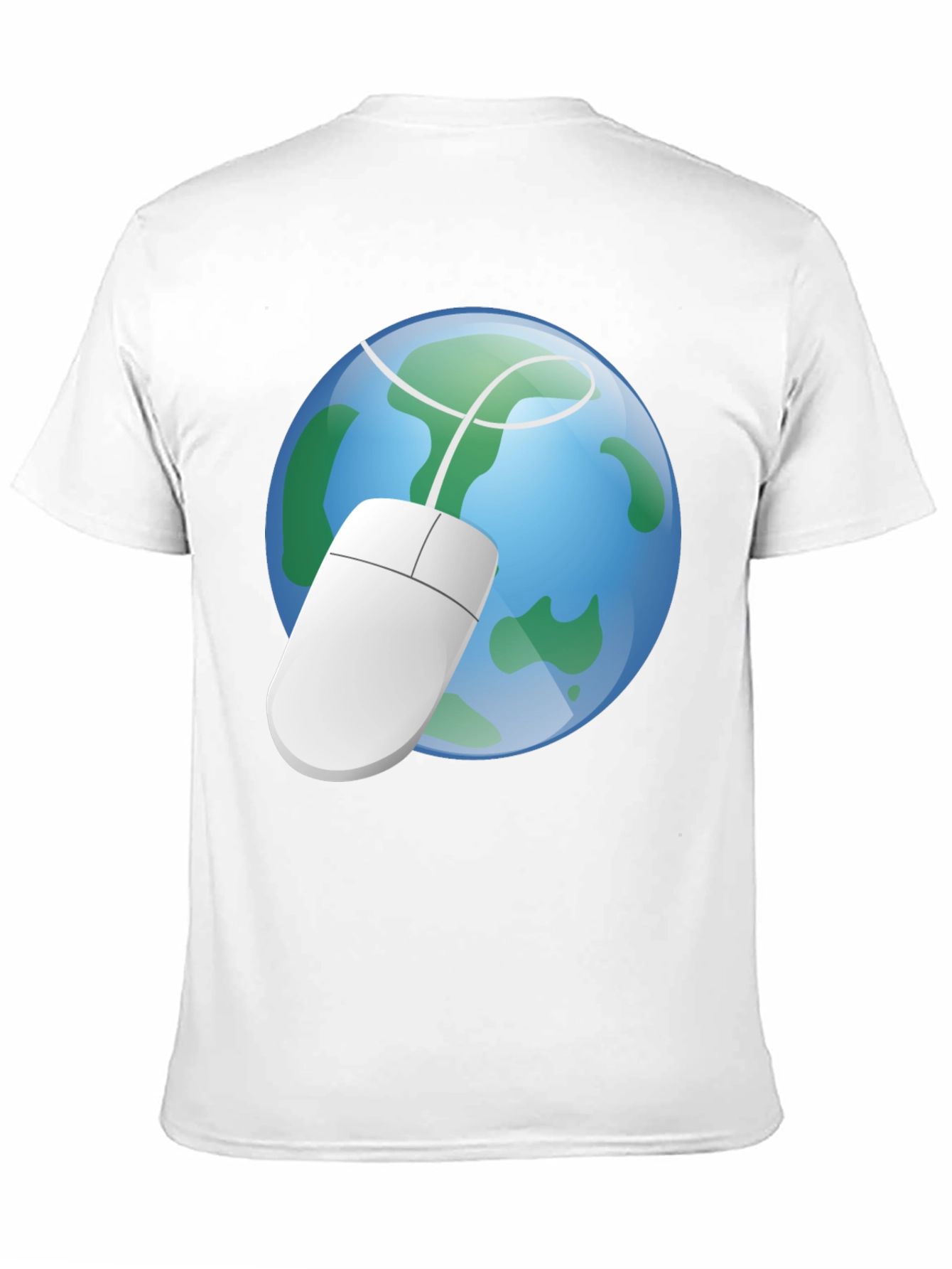 Earth Globe Computer Mouse Graphic Tee