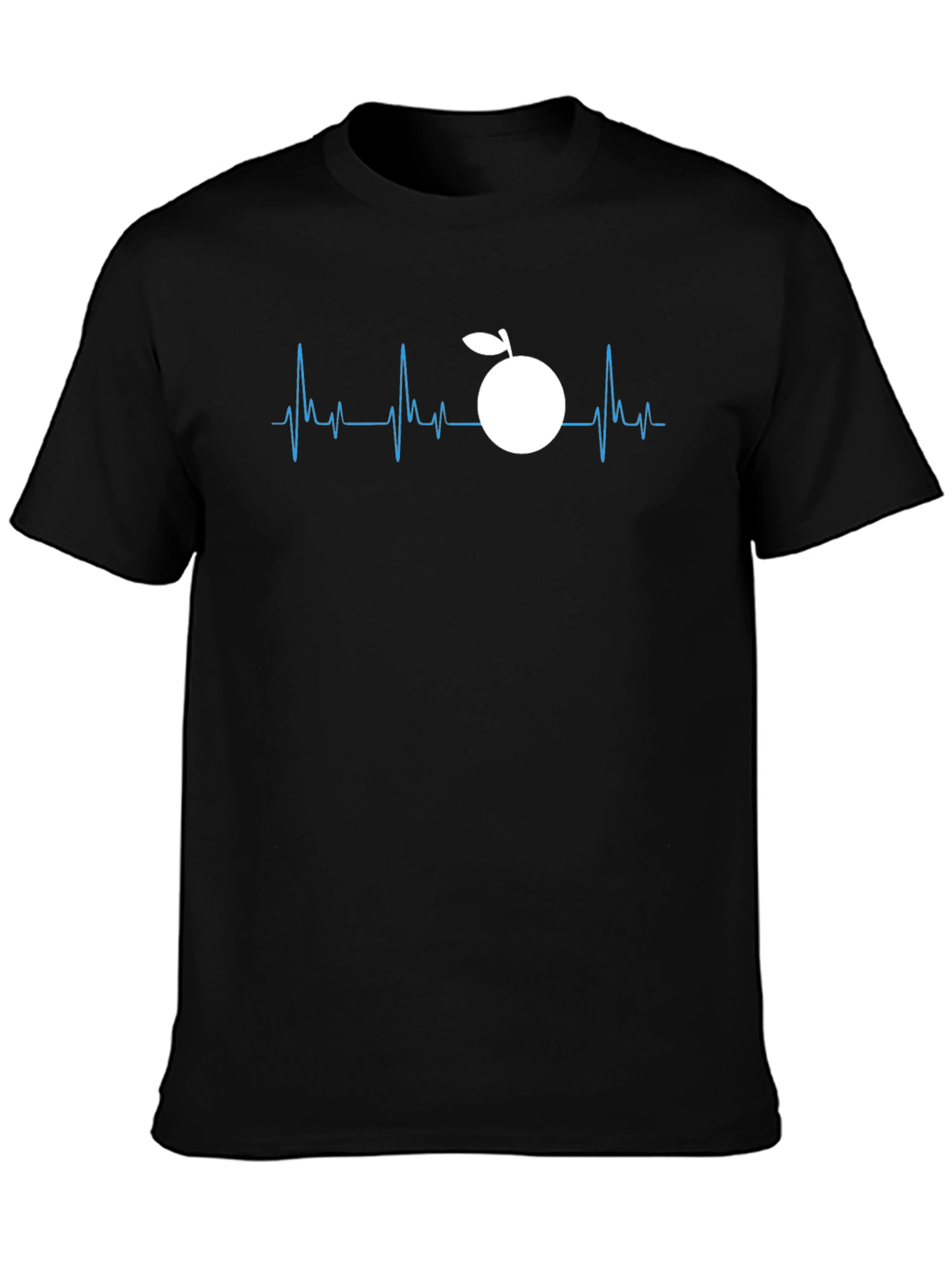 Orange Heartbeat Graphic Tee