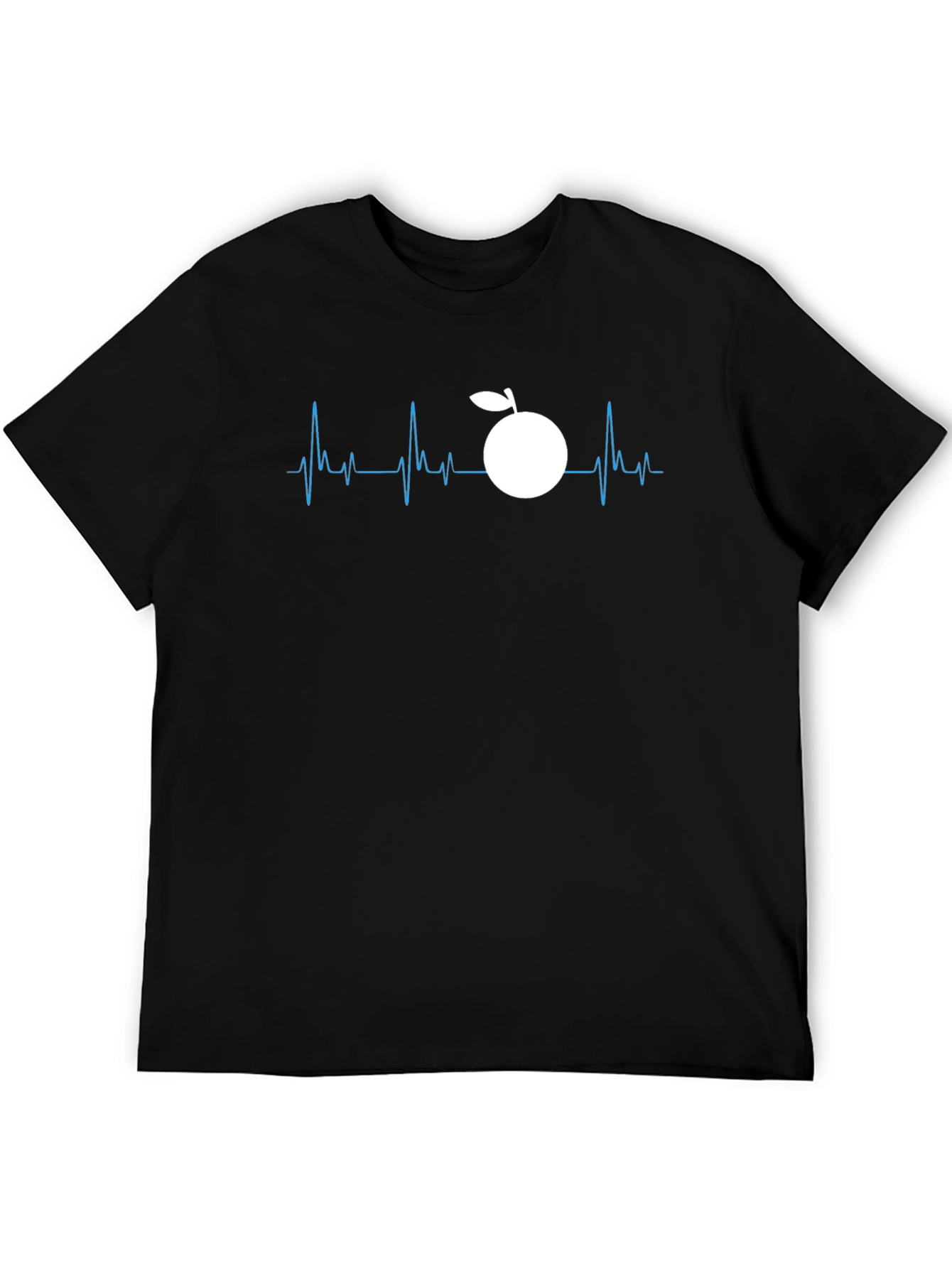 Orange Heartbeat Graphic Tee