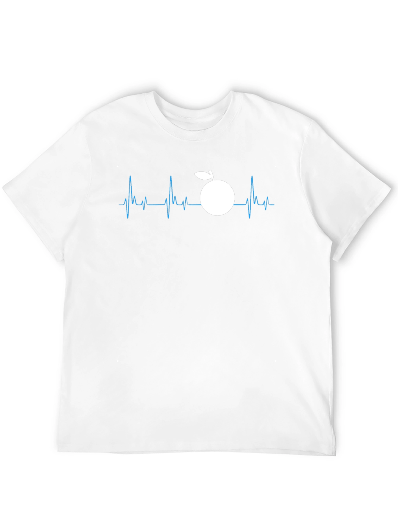 Orange Heartbeat Graphic Tee