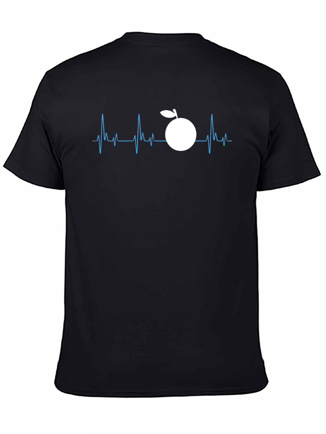 Orange Heartbeat Graphic Tee