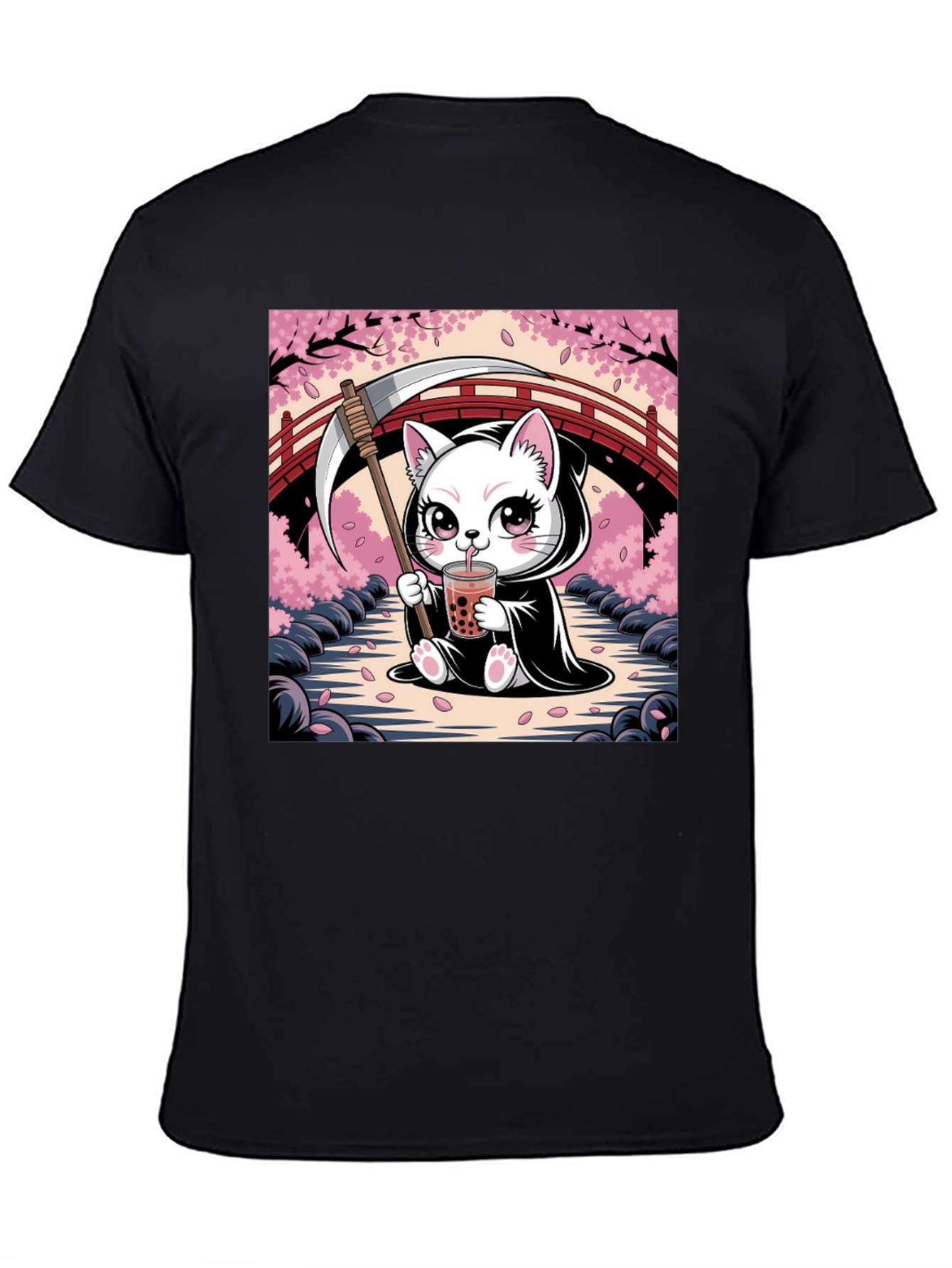 Cute Grim Reaper Kitten T-Shirt