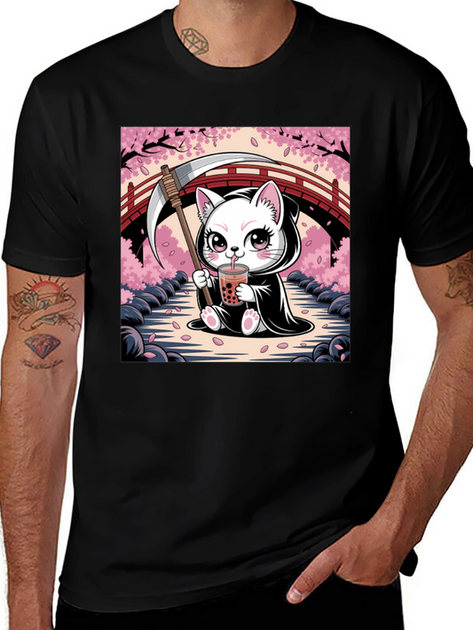 Cute Grim Reaper Kitten T-Shirt