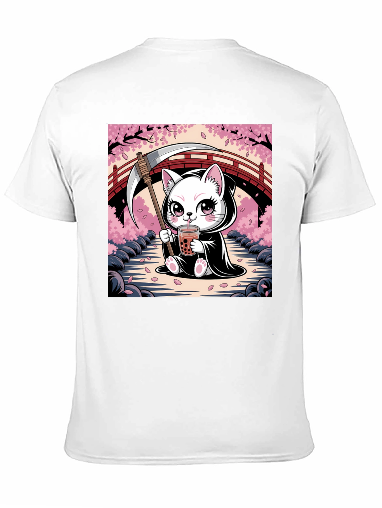 Cute Grim Reaper Kitten T-Shirt