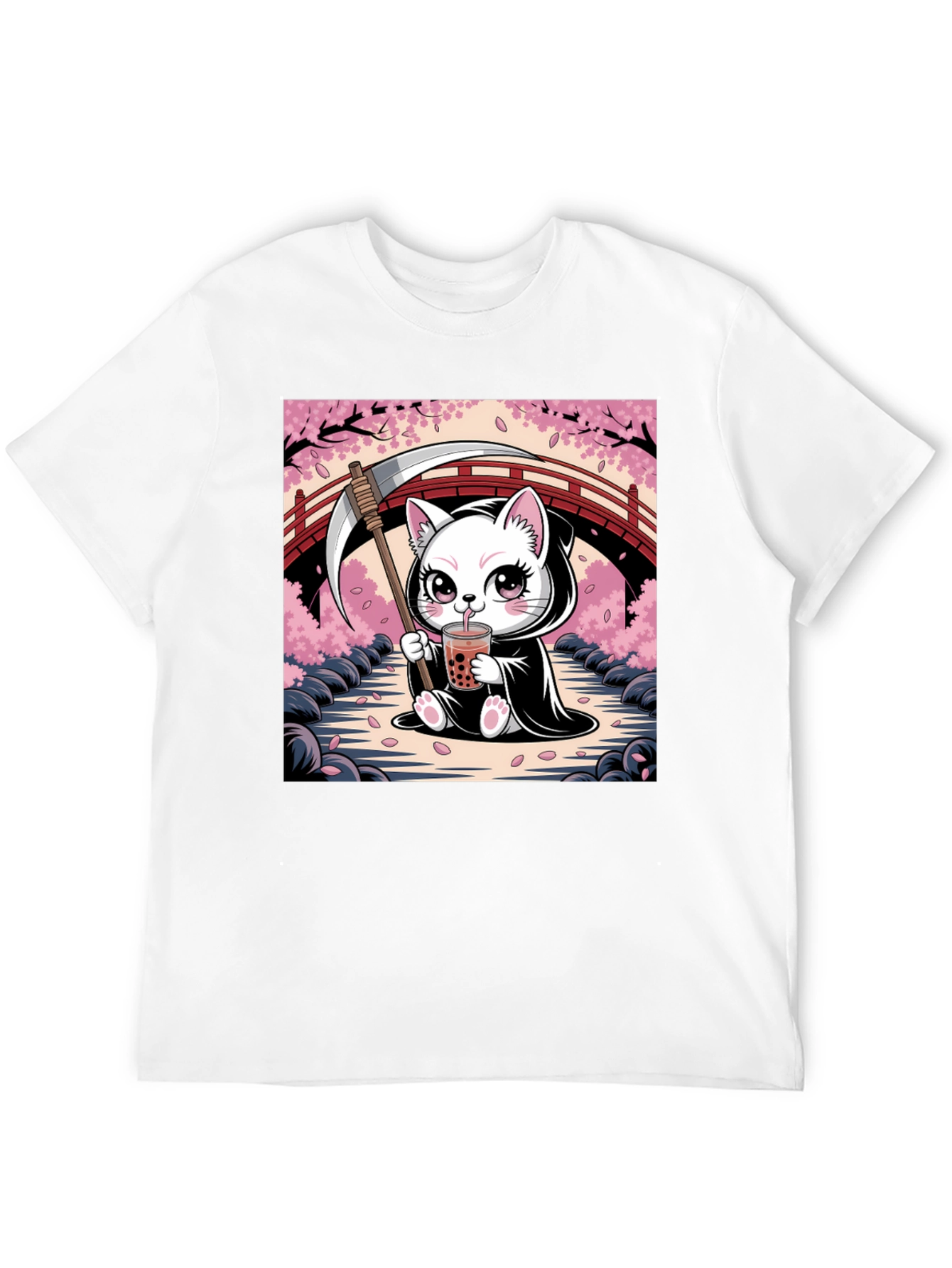 Cute Grim Reaper Kitten T-Shirt