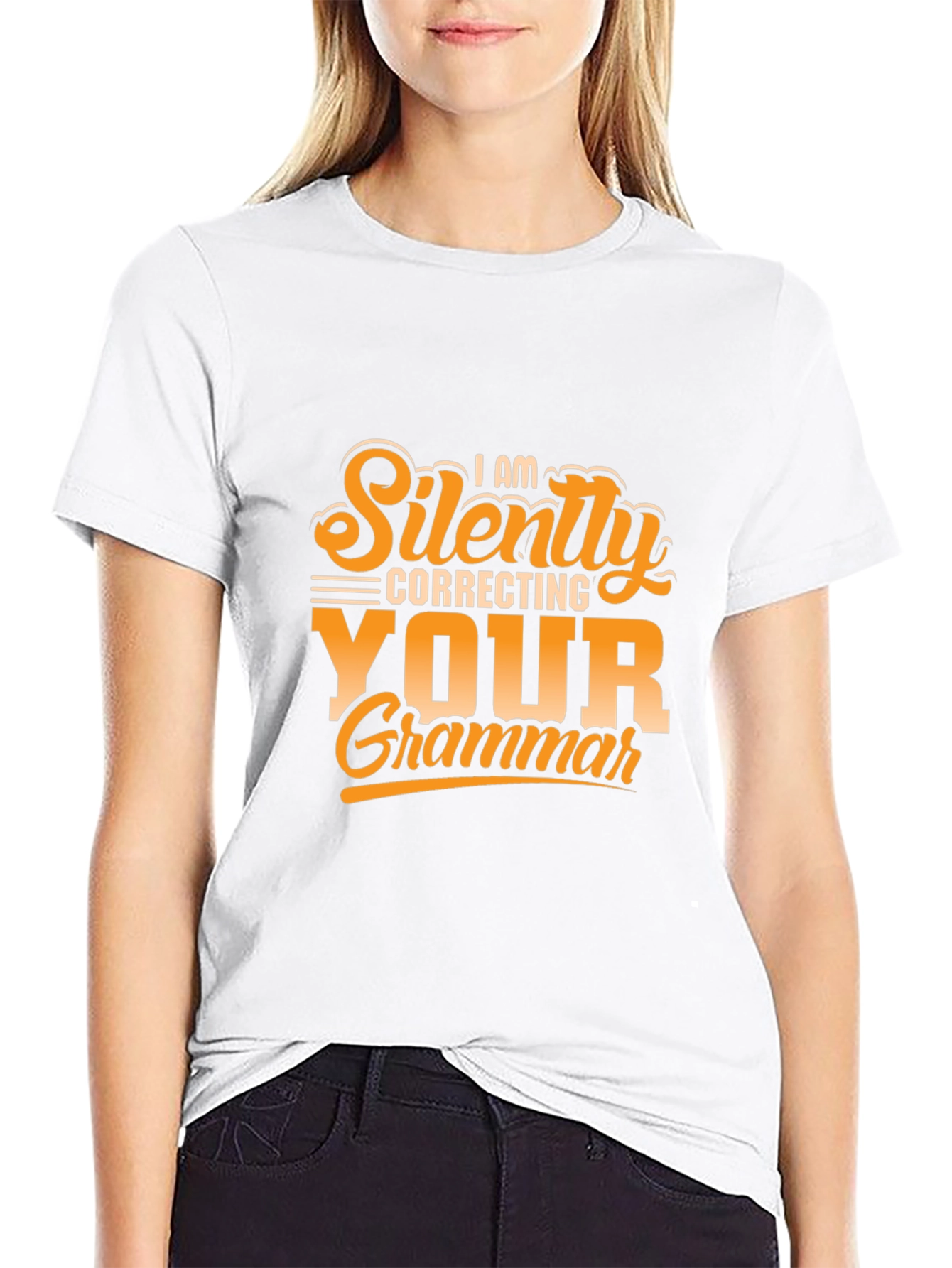 Funny Grammar T-Shirt - Silently Correcting