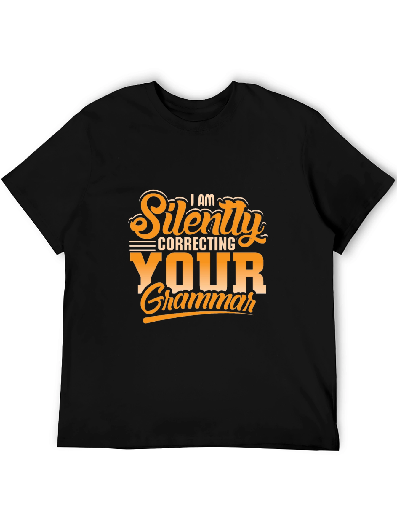 Funny Grammar T-Shirt - Silently Correcting