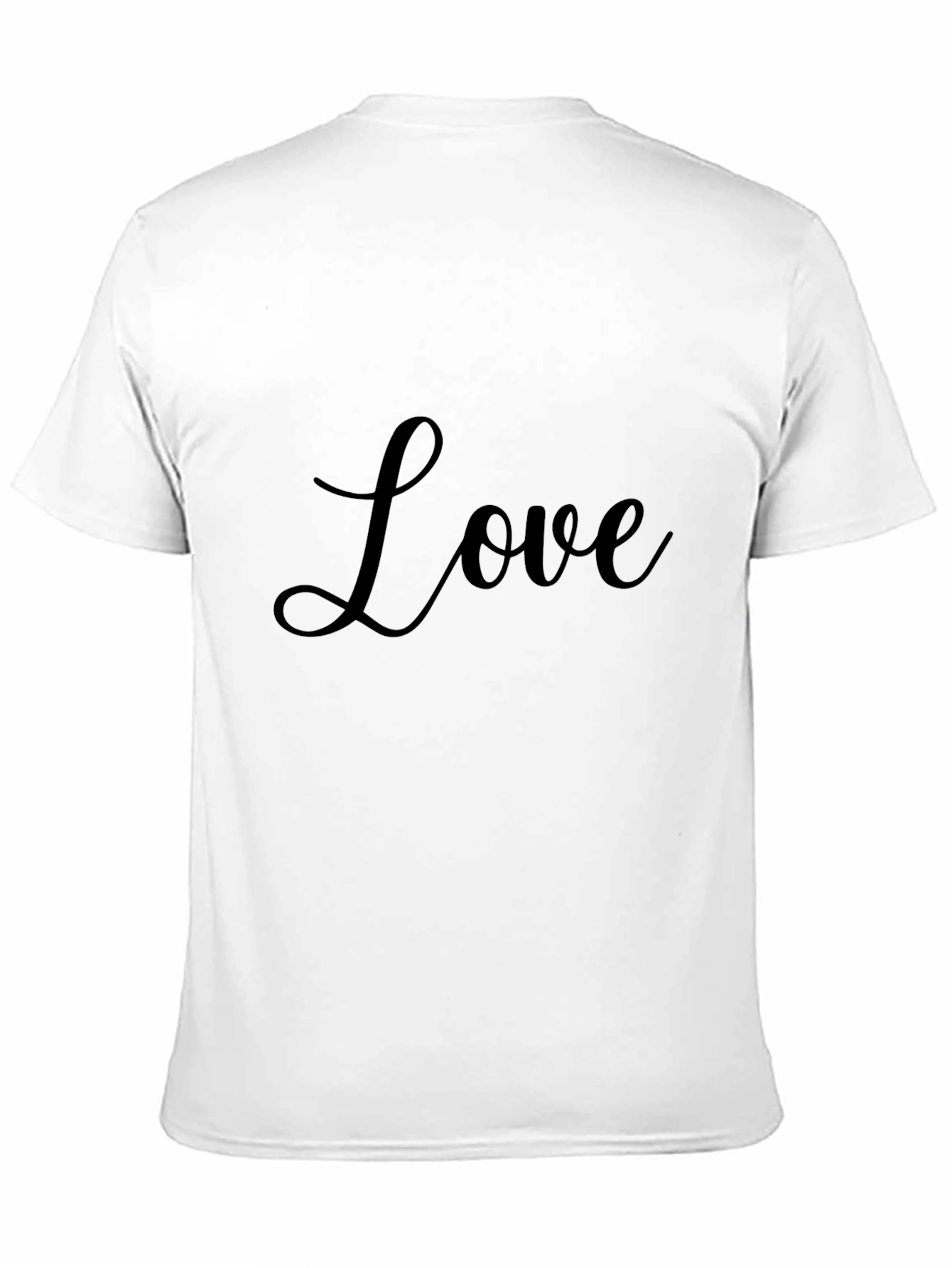 Love Script Tee - Black Casual T-Shirt