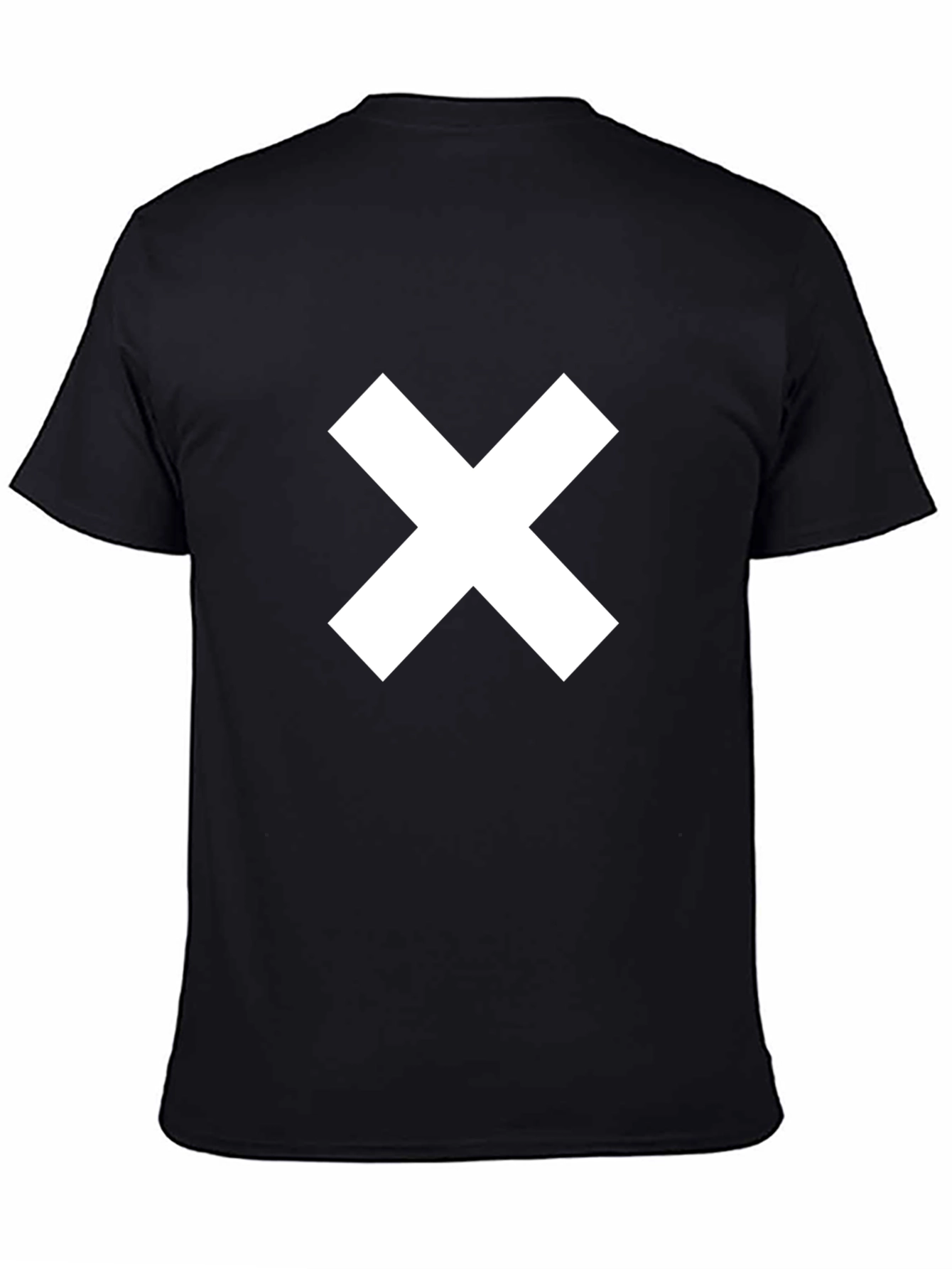 Minimalist White X Black Cotton Tee