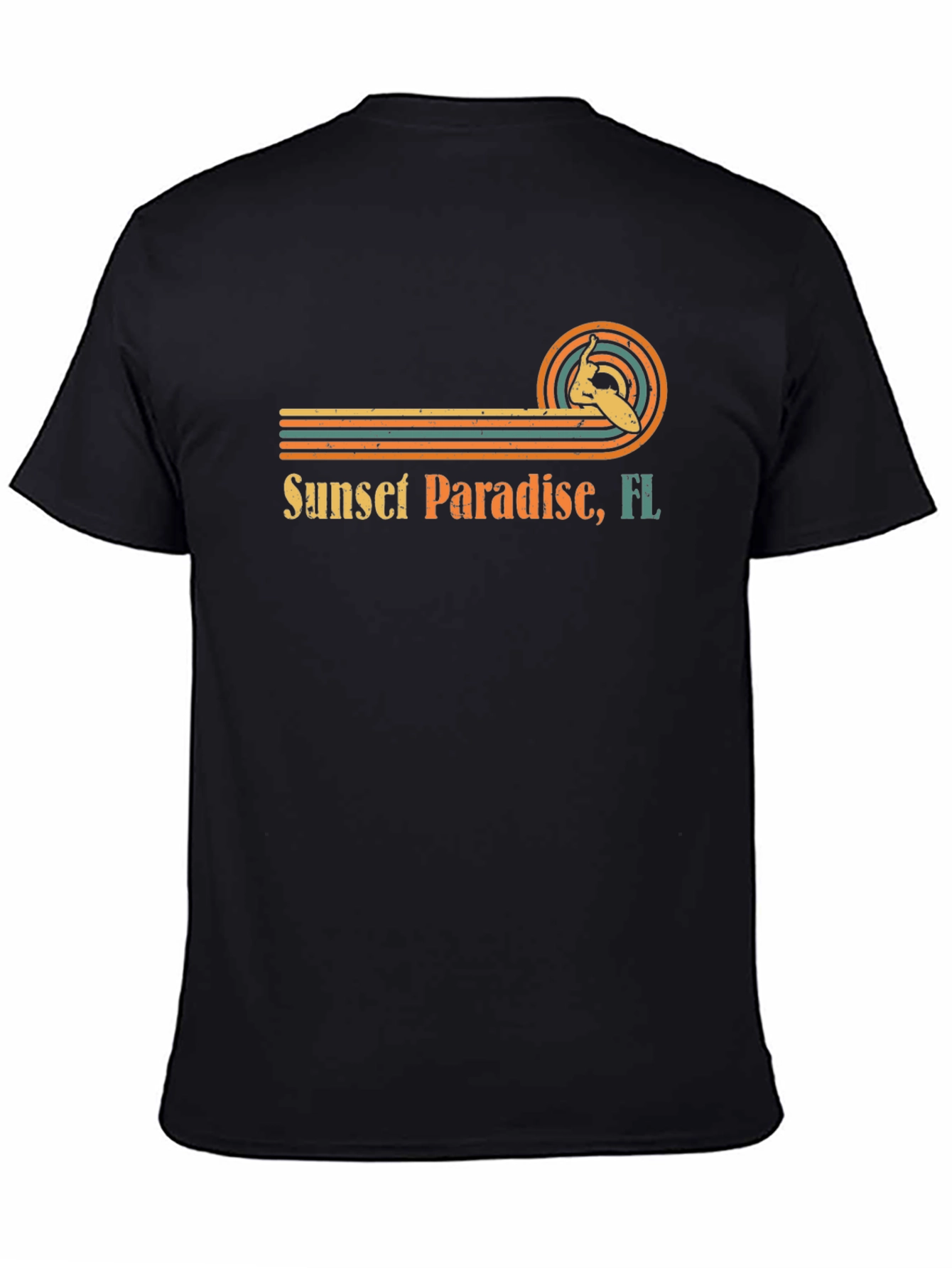 Sunset Paradise FL Surfing T-Shirt