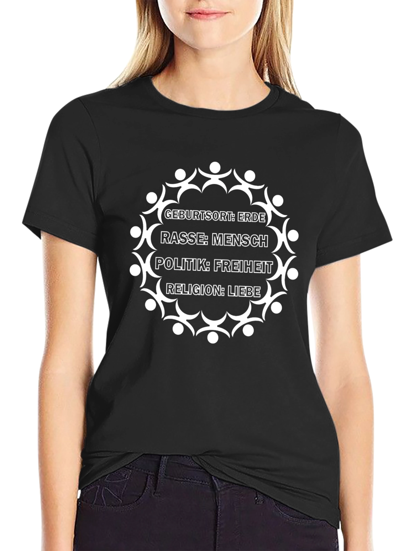 Equality T-Shirt: Earth Humanity Freedom Love