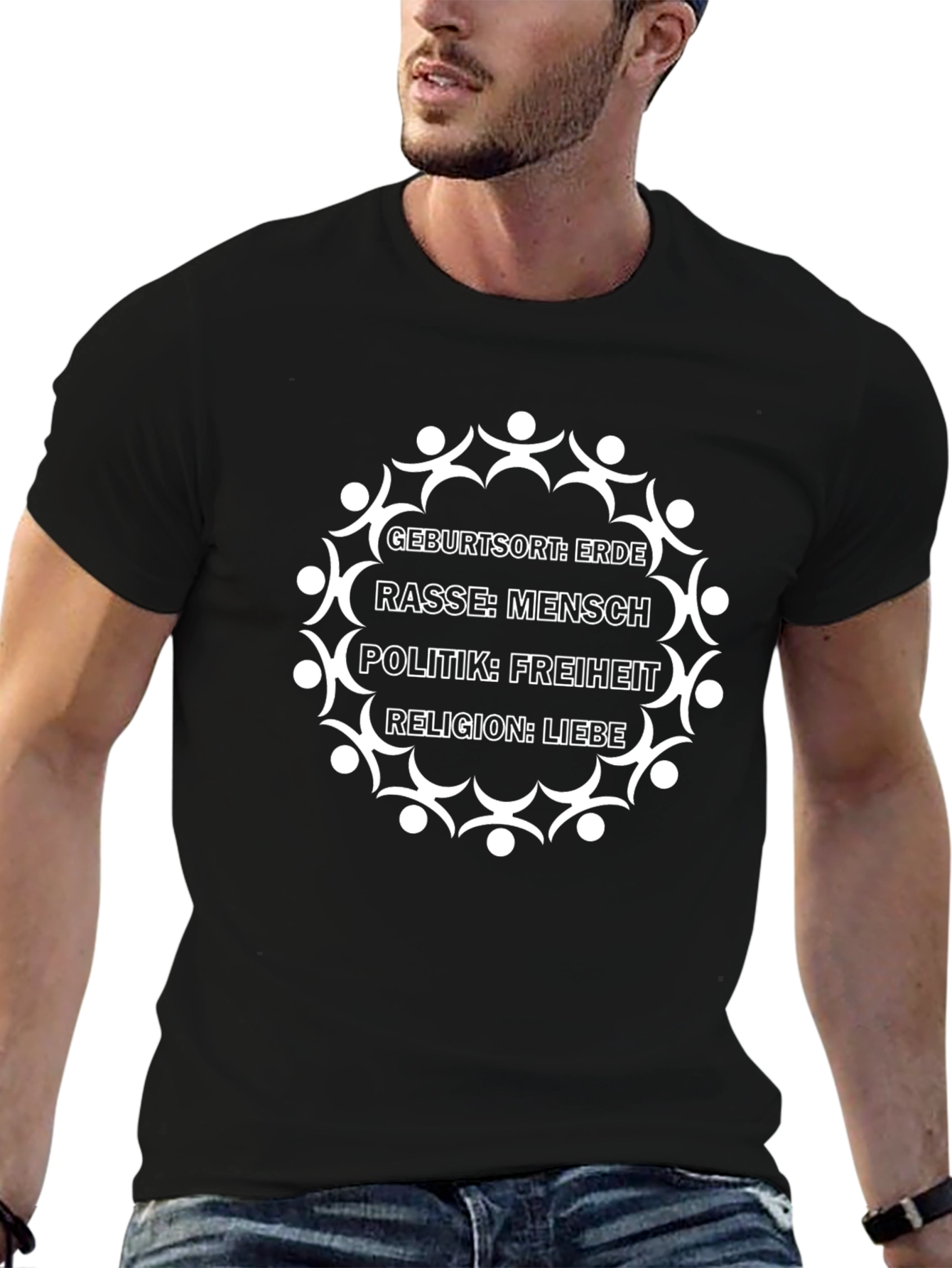 Equality T-Shirt: Earth Humanity Freedom Love